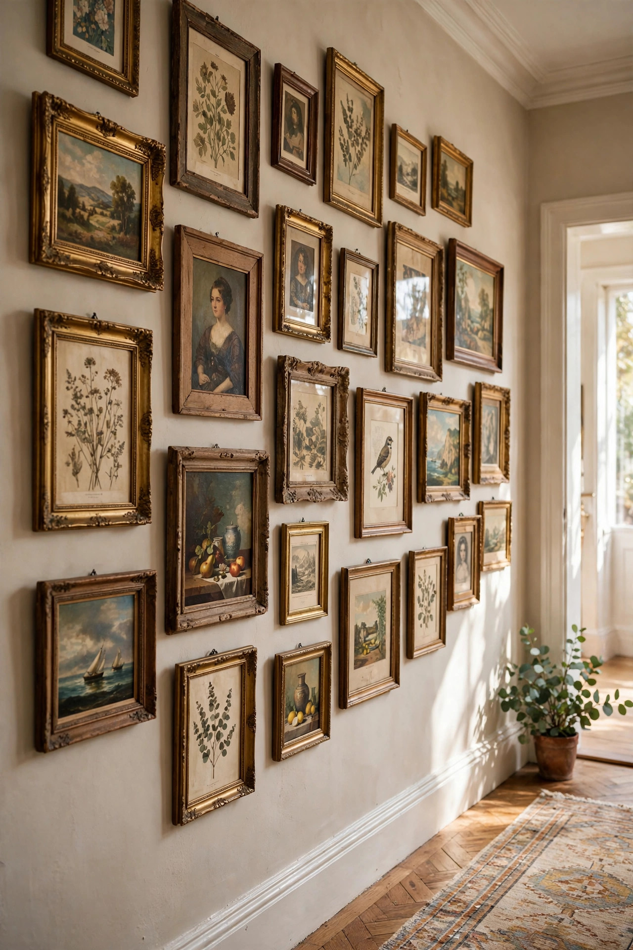 A Gallery Wall of Thrifted Art