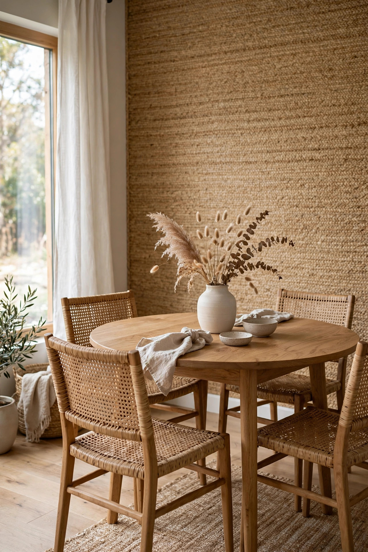 18 Accent Wall Ideas That Aren't Just Paint 6 Grasscloth Wallpaper