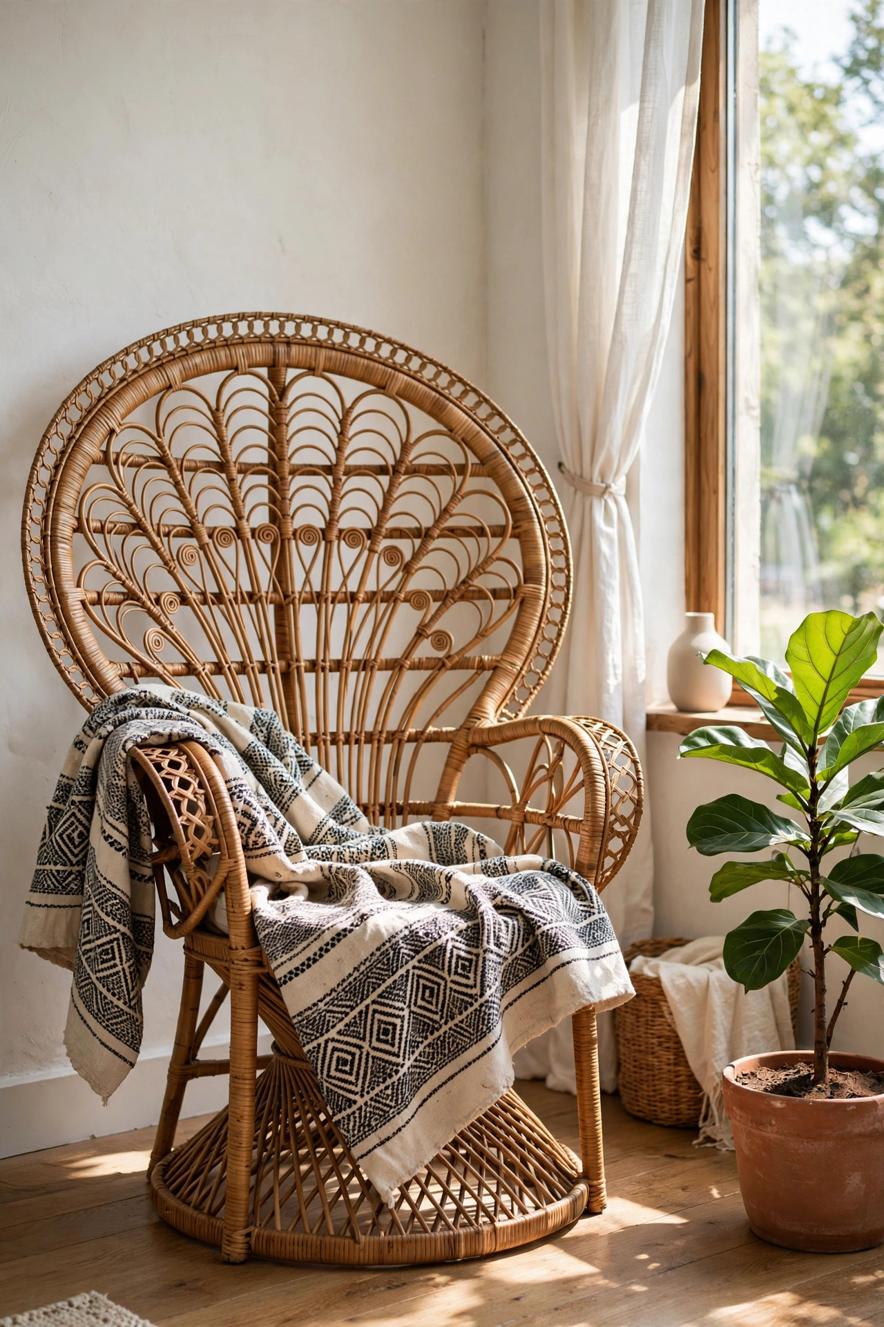 Rattan Peacock Chair Moment