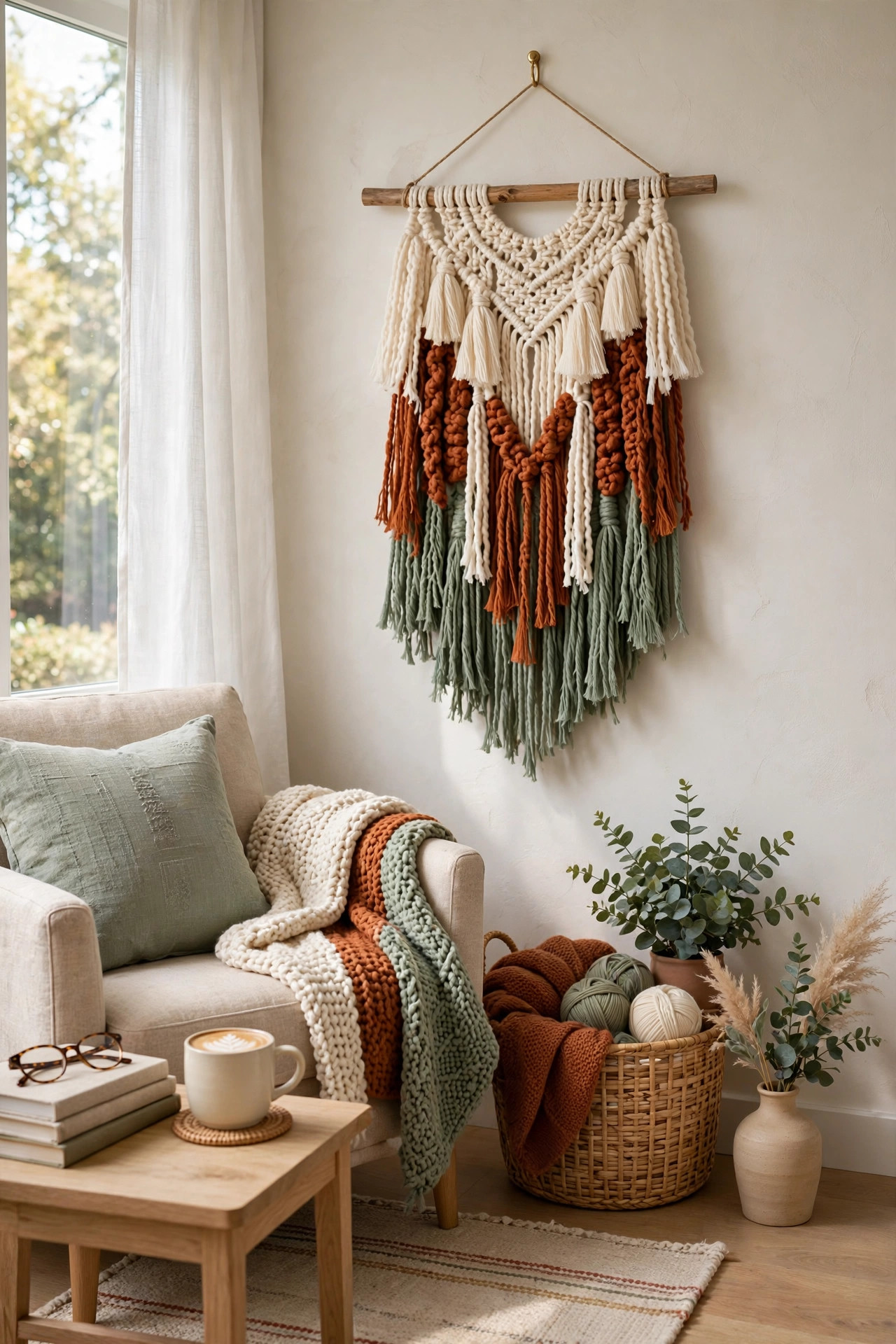 22 DIY Wall Art Ideas Anyone Can Make 6 Woven Yarn Wall Hanging