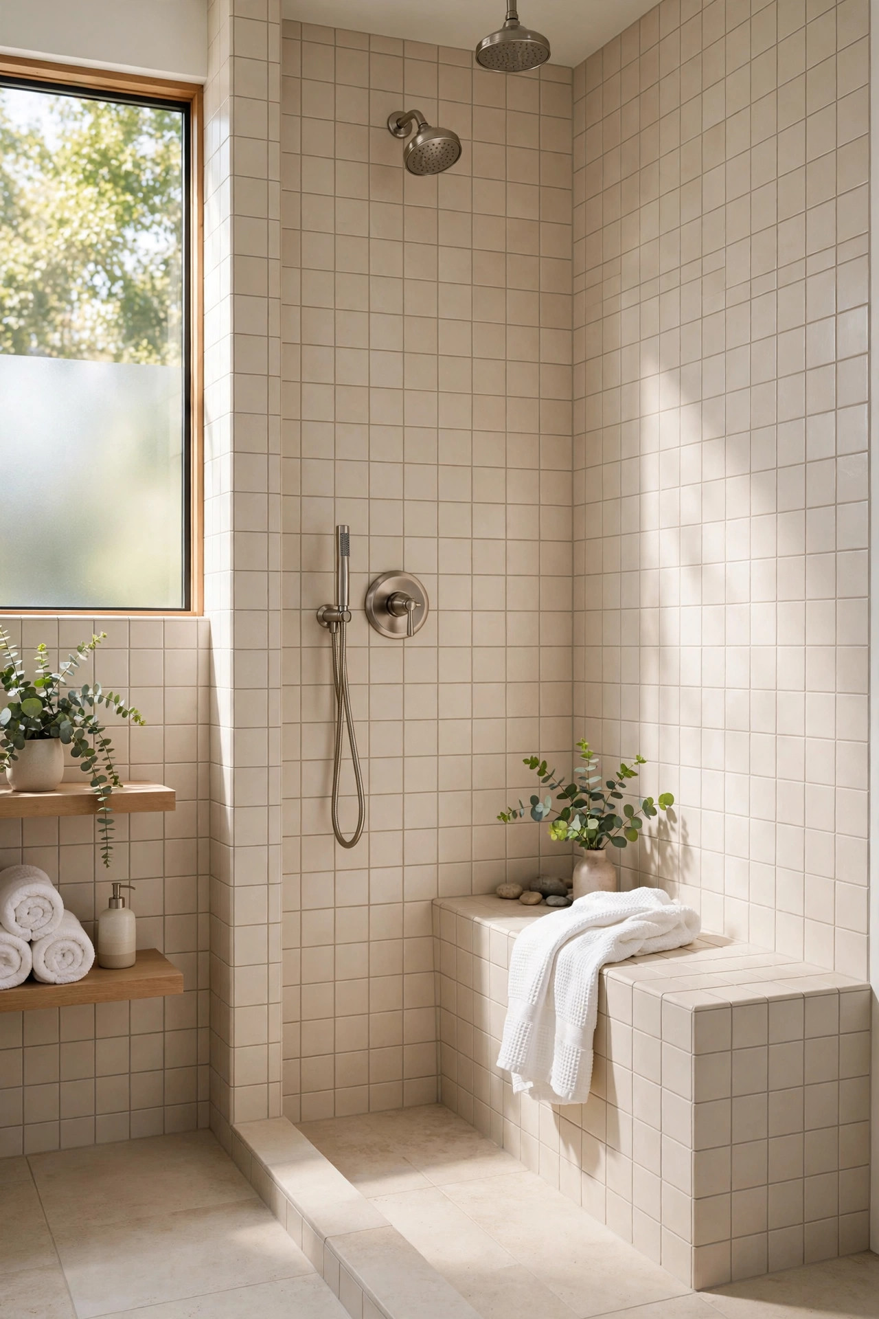 Built-In Shower Bench
