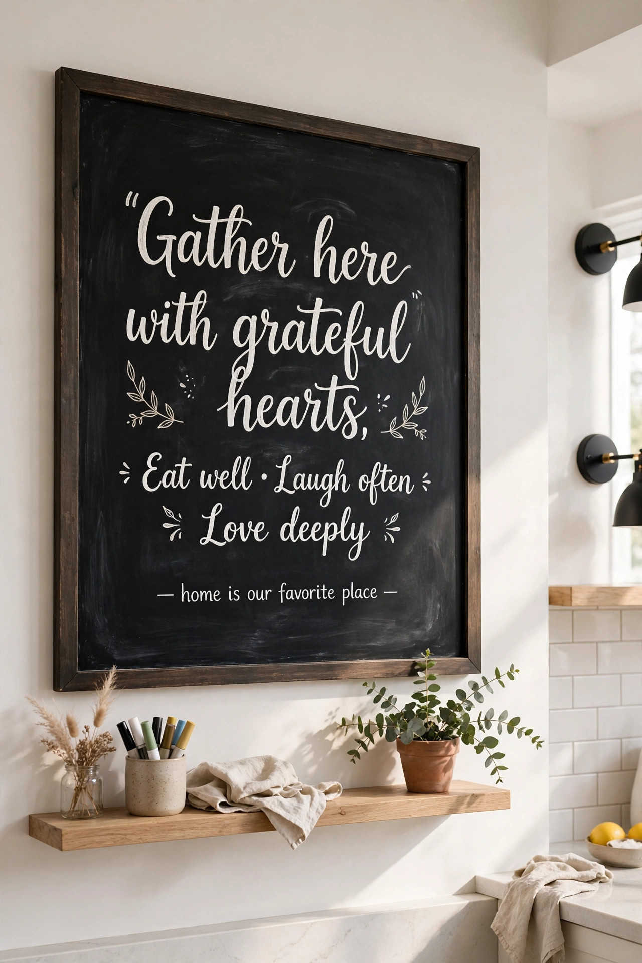 22 DIY Wall Art Ideas Anyone Can Make 7 Chalkboard Quote Board