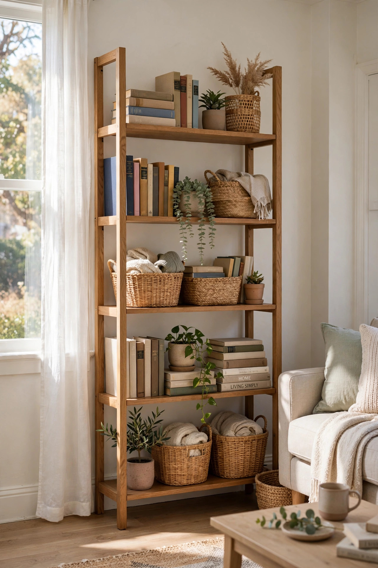 Freestanding Bookshelves for Storage
