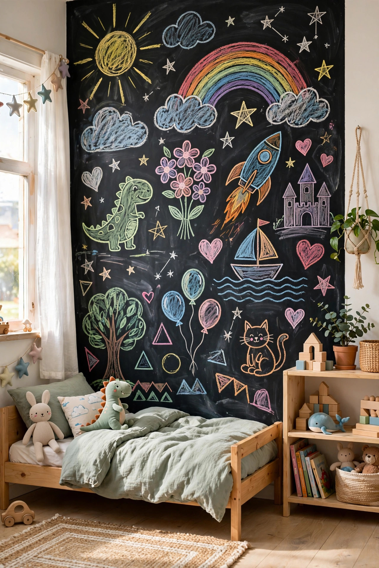 Chalkboard paint wall