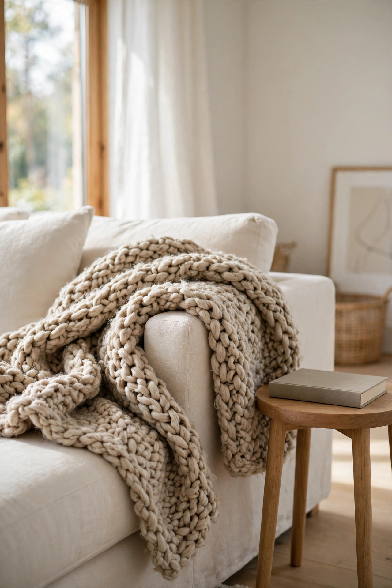 20 Quiet Luxury Home Decor Ideas on a Budget 8 Chunky Knit Wool Throw