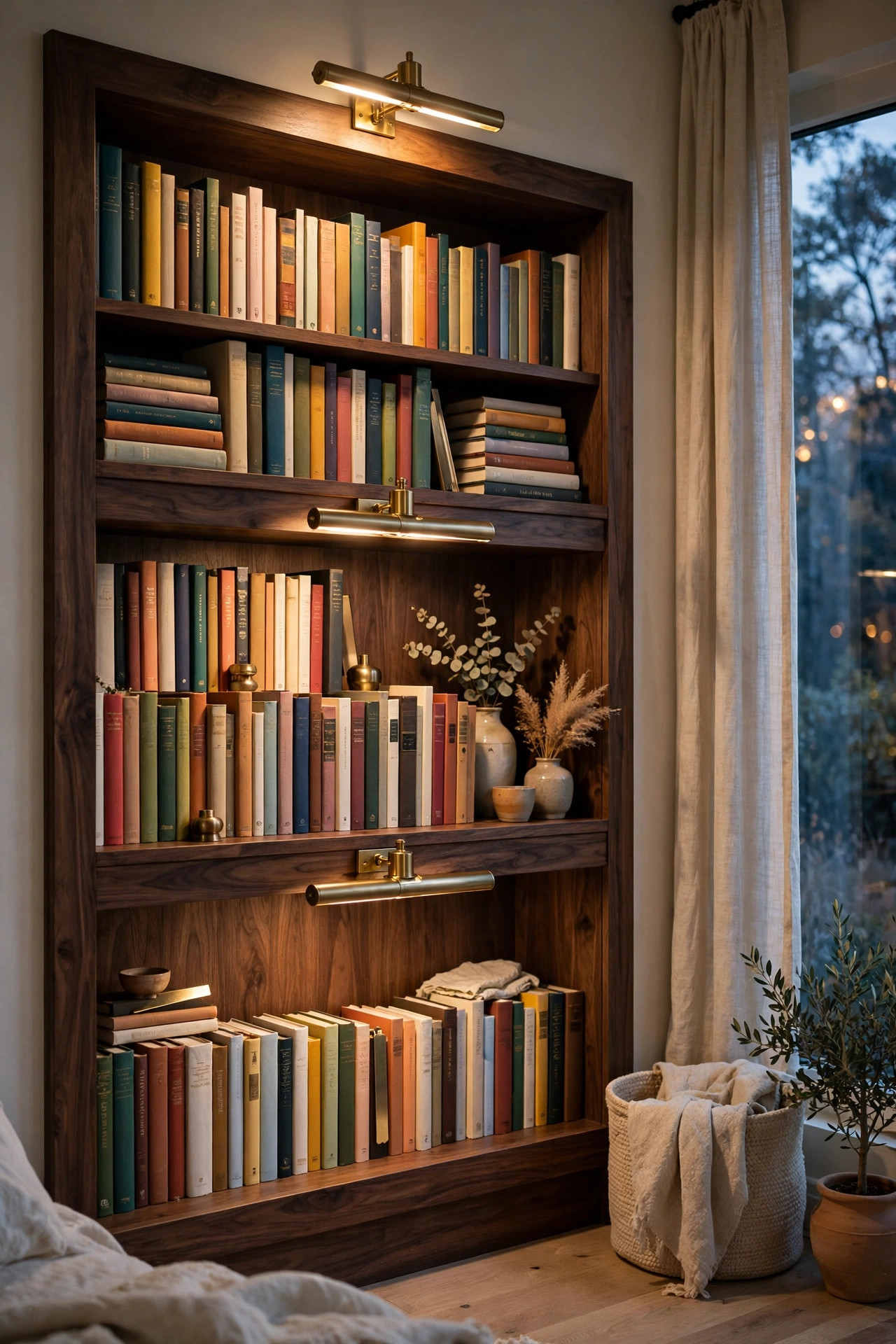 Picture Lights Over Shelves