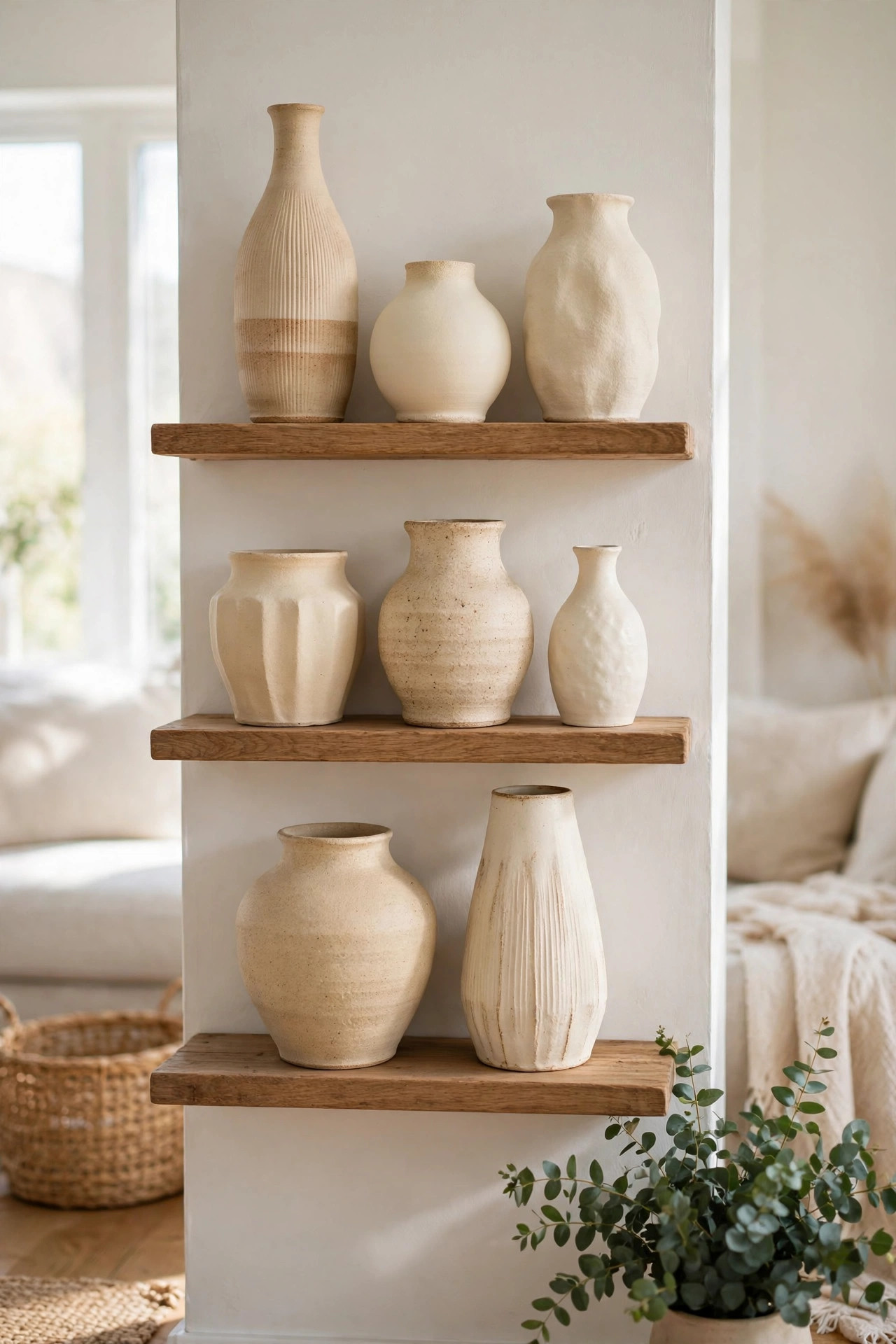 Handmade ceramic vases