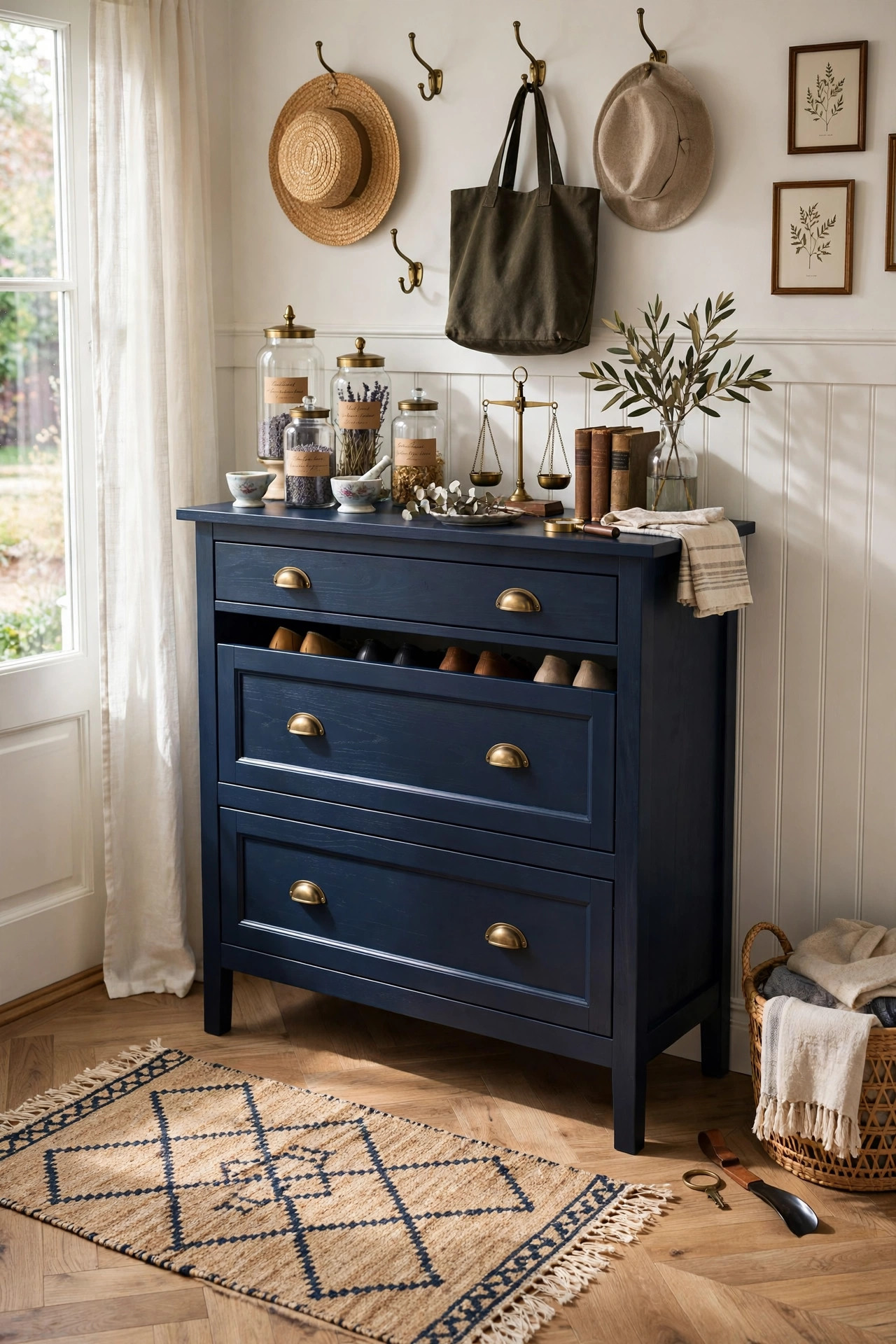 Painted Hemnes cabinet