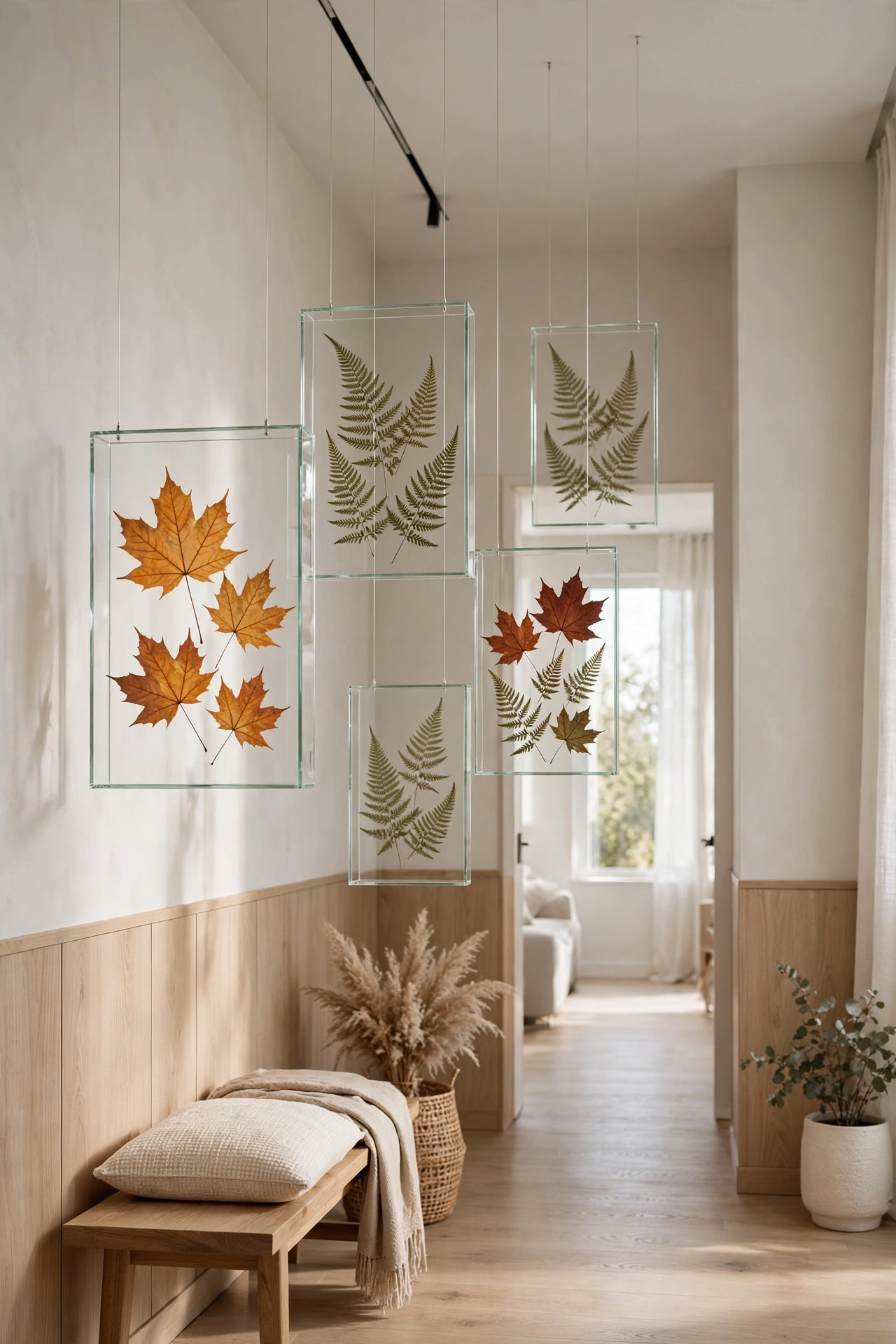 22 DIY Wall Art Ideas Anyone Can Make 10 Pressed Leaf Botanical Frames