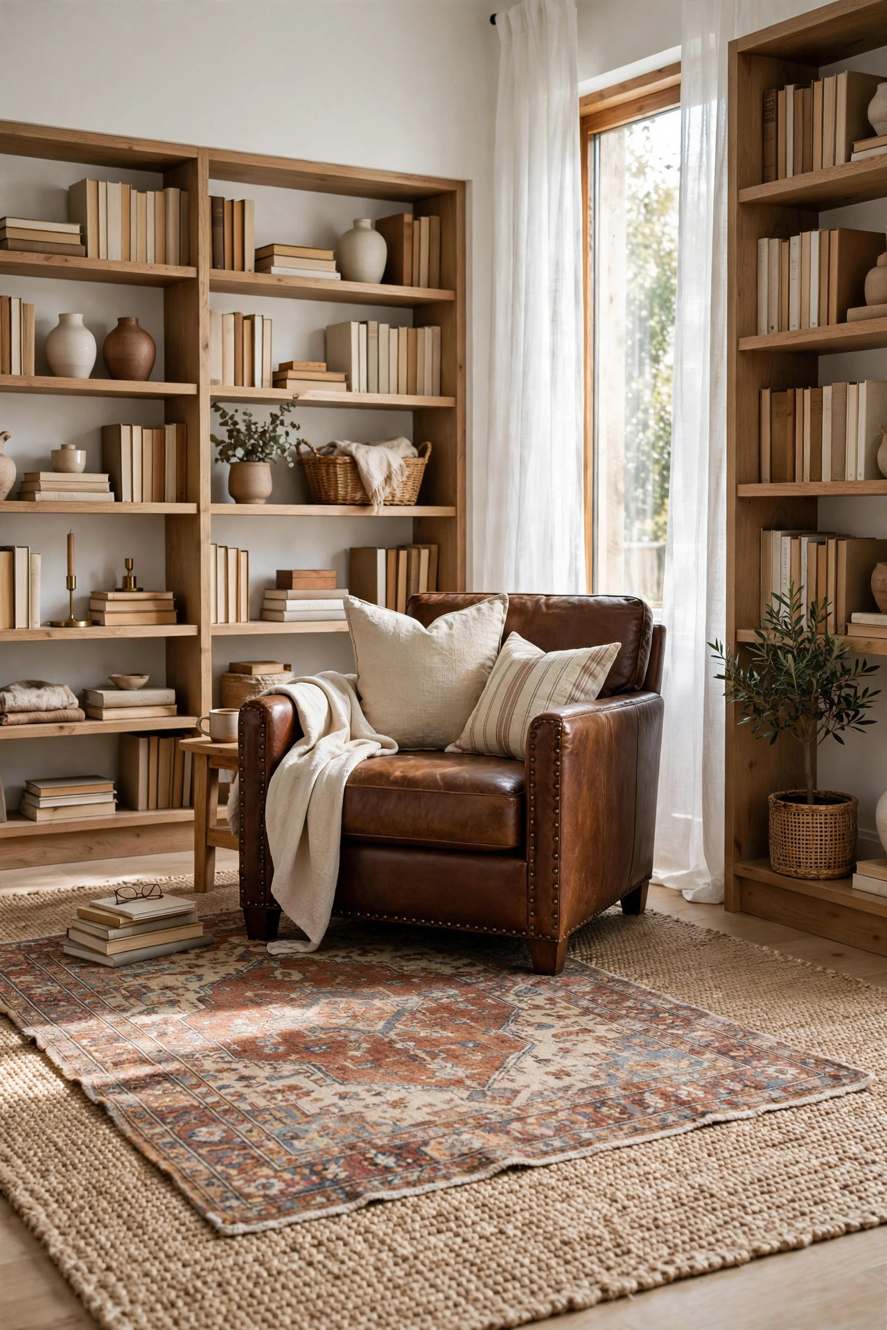 Cozy Layered Rug Floor