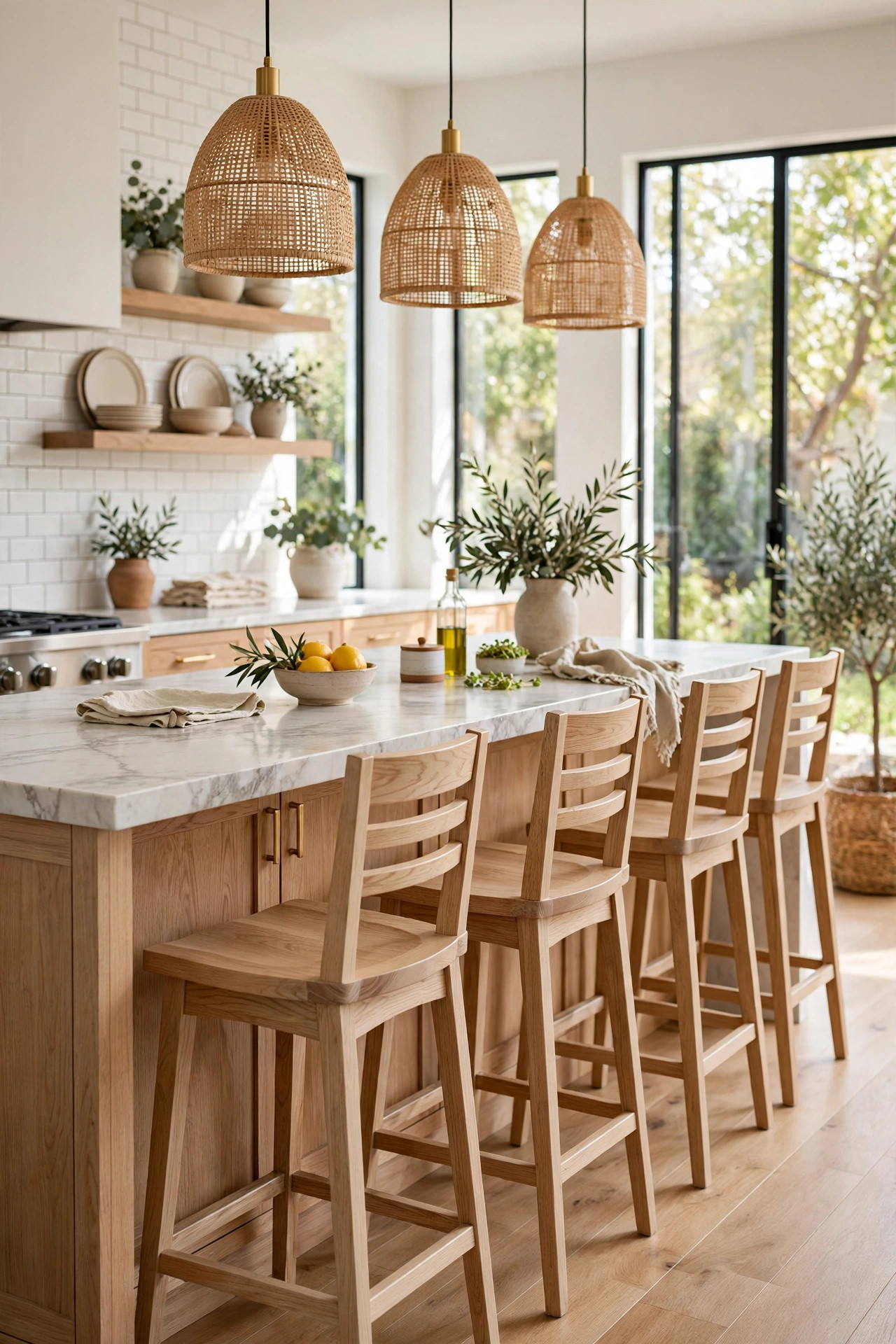 Oak Bar Seating