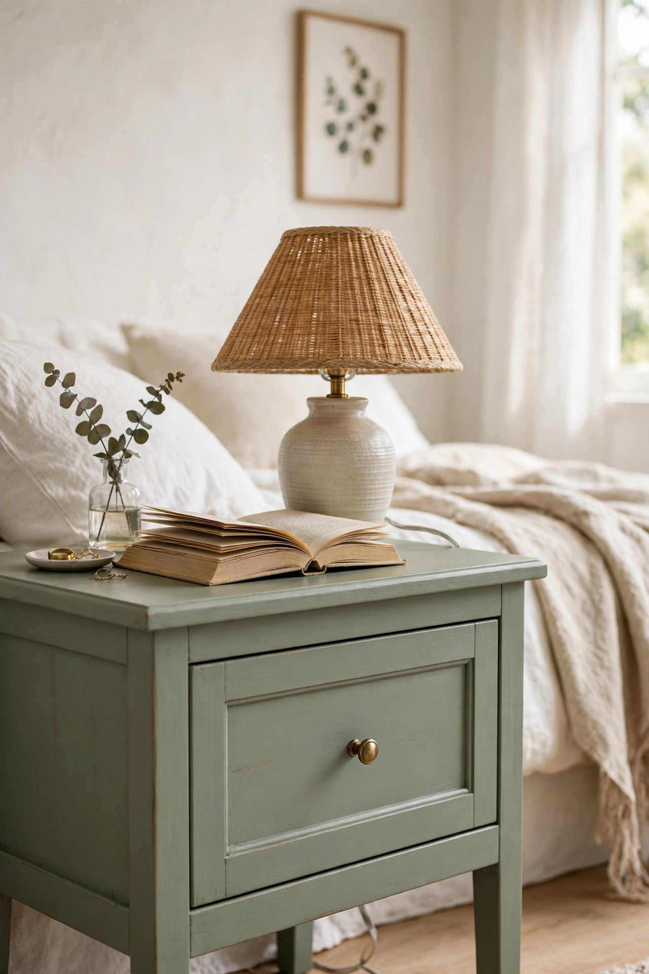 Sage Painted Nightstands