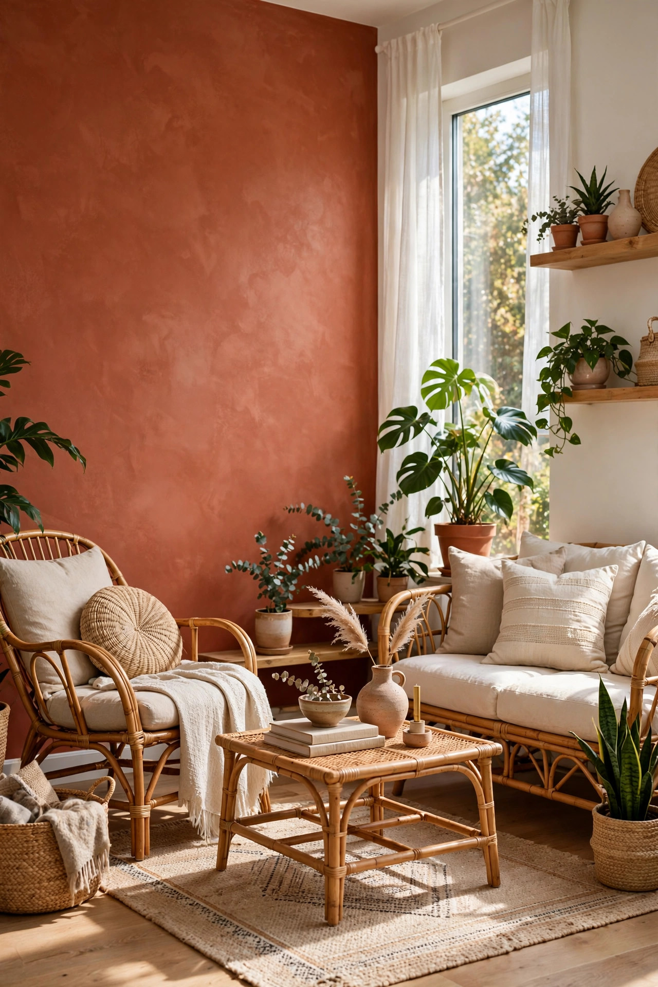 Terracotta Accent Wall