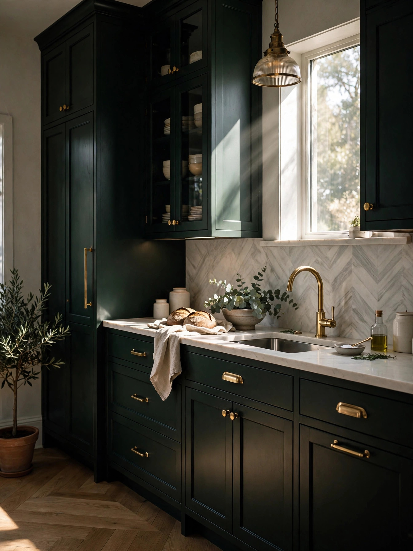 Almost-Black Green for a Moody Look