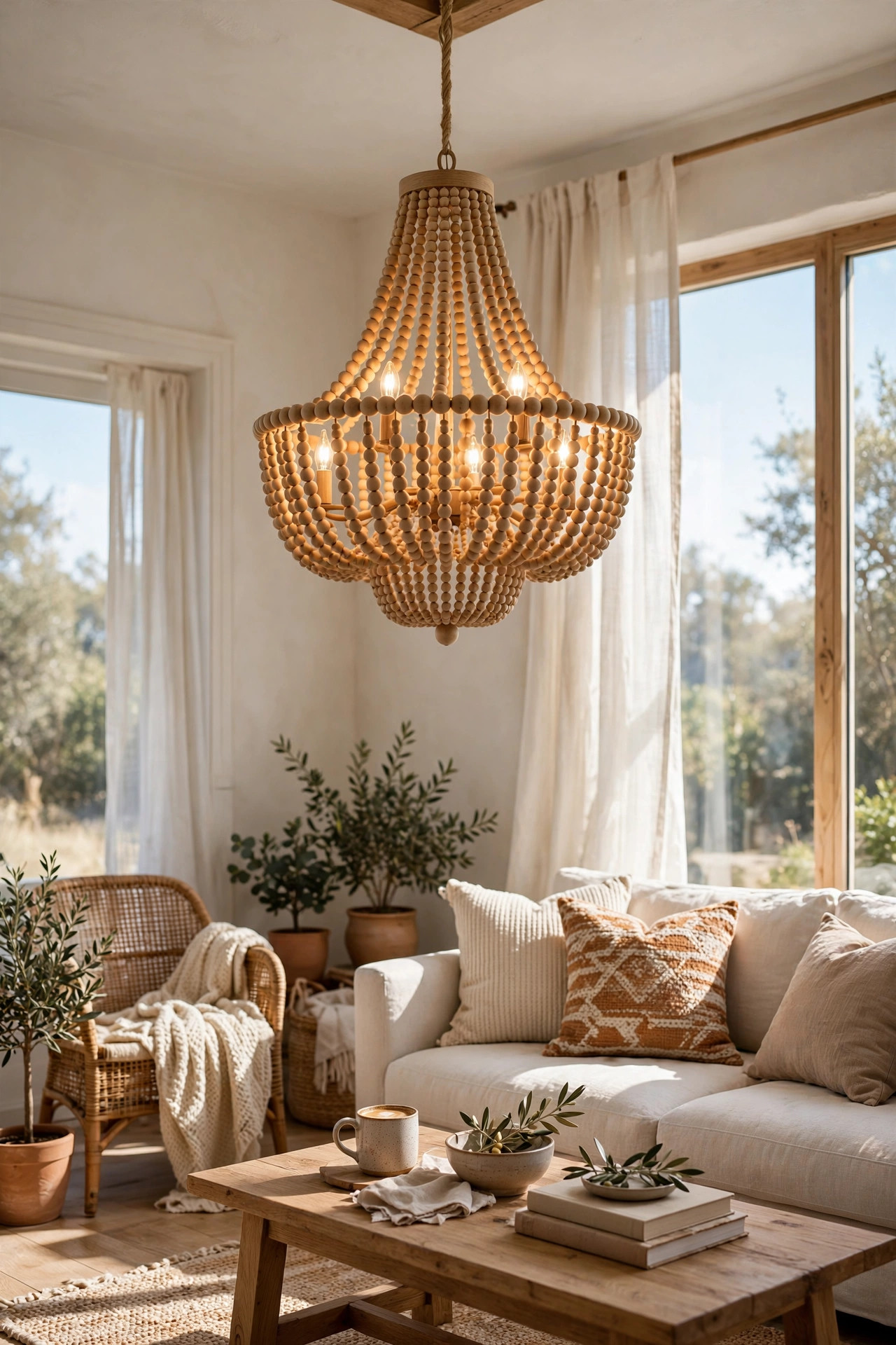 Beaded Chandelier Glow