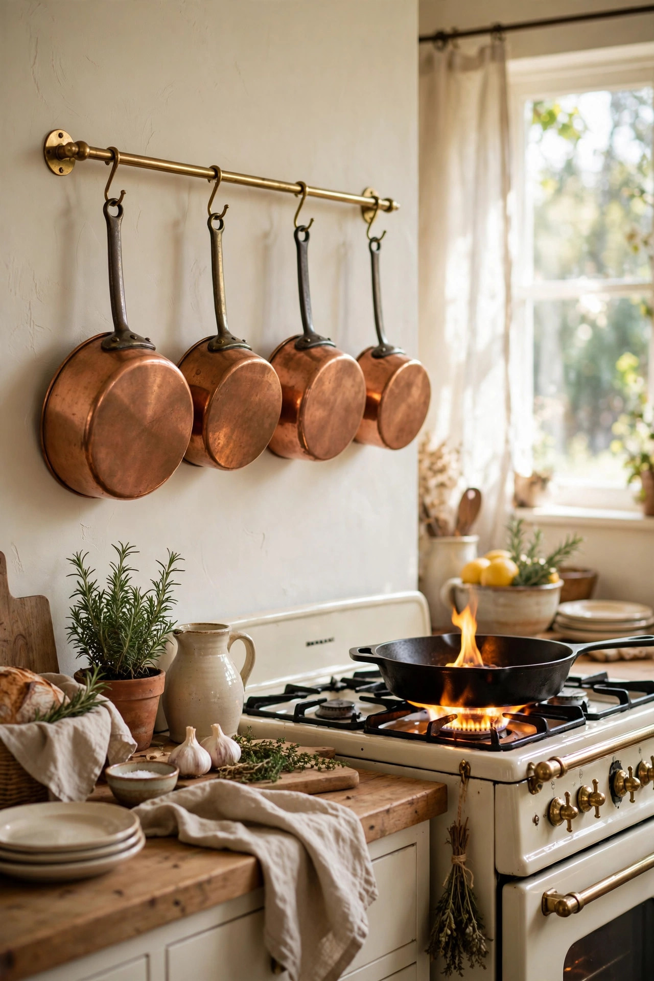 Copper Pot Rail