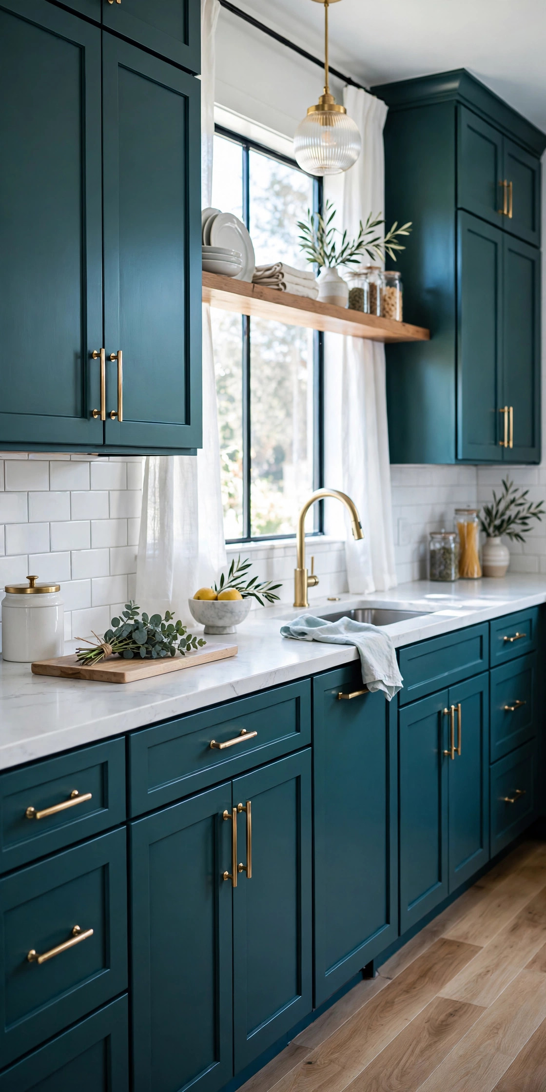 Deep Teal Green for a Bold Twist