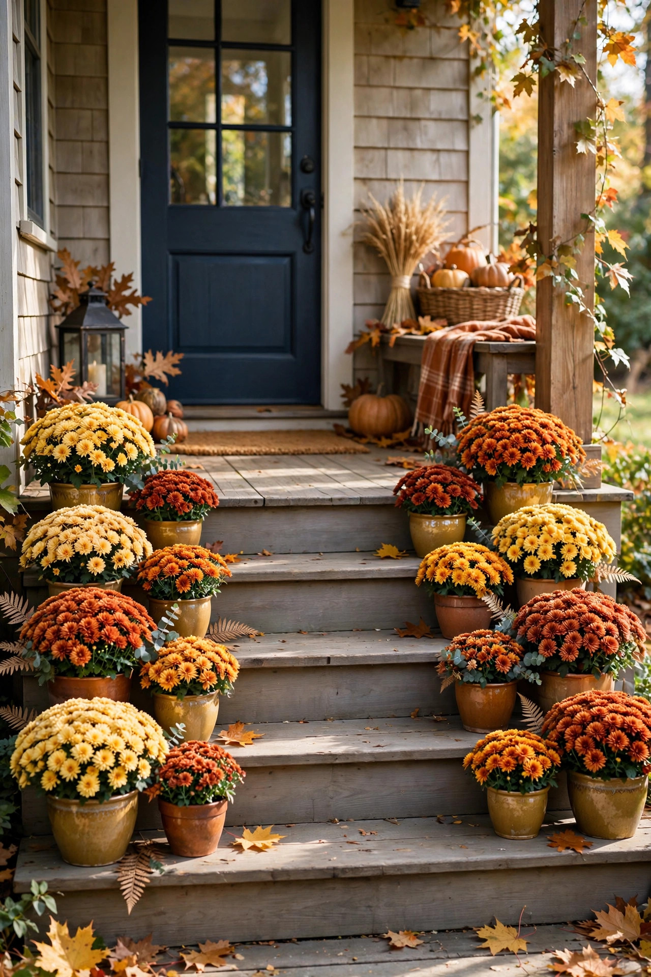 Fall Mum Display