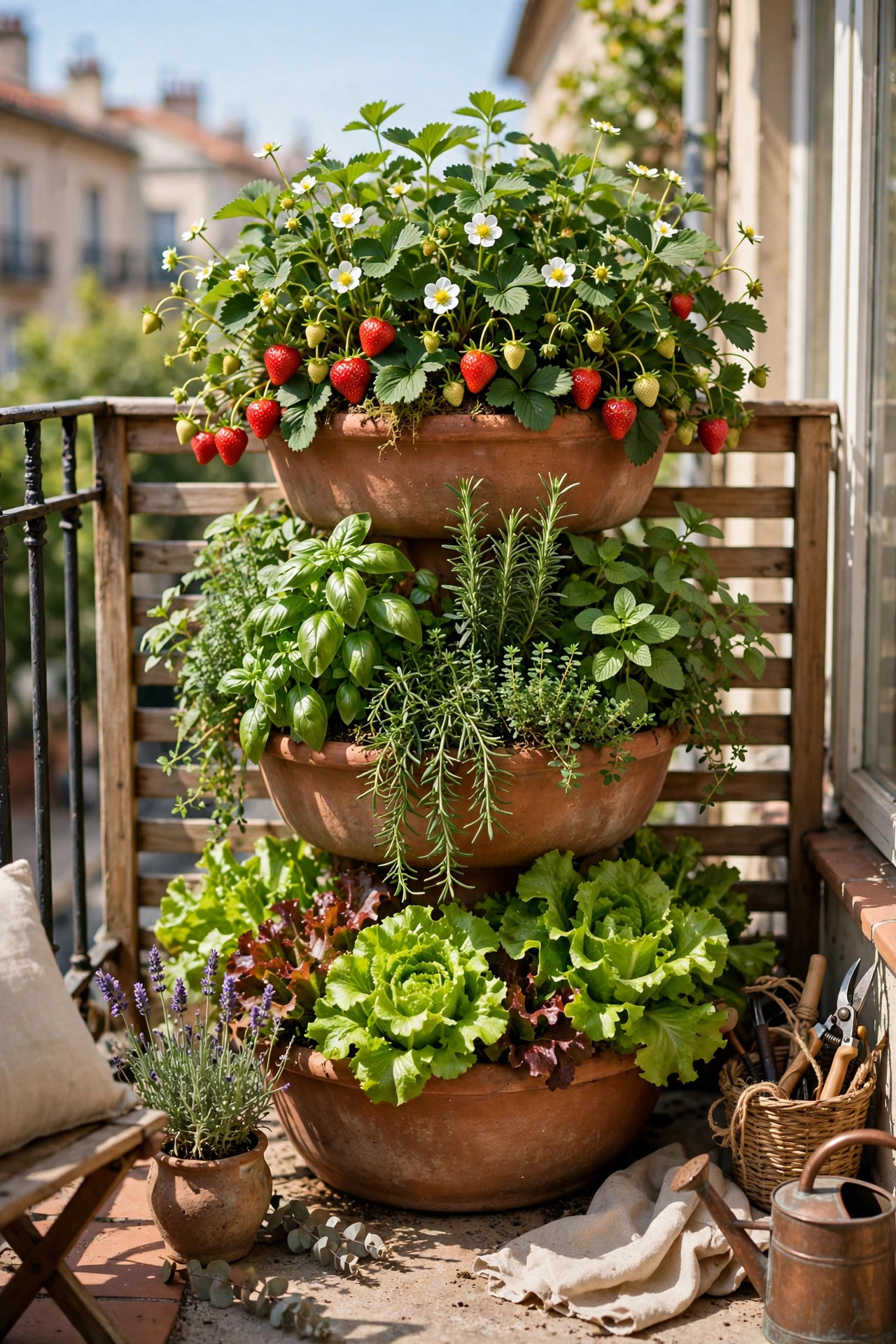 15 Container Garden Ideas for Beginners 13 Go Up With a Vertical Planter