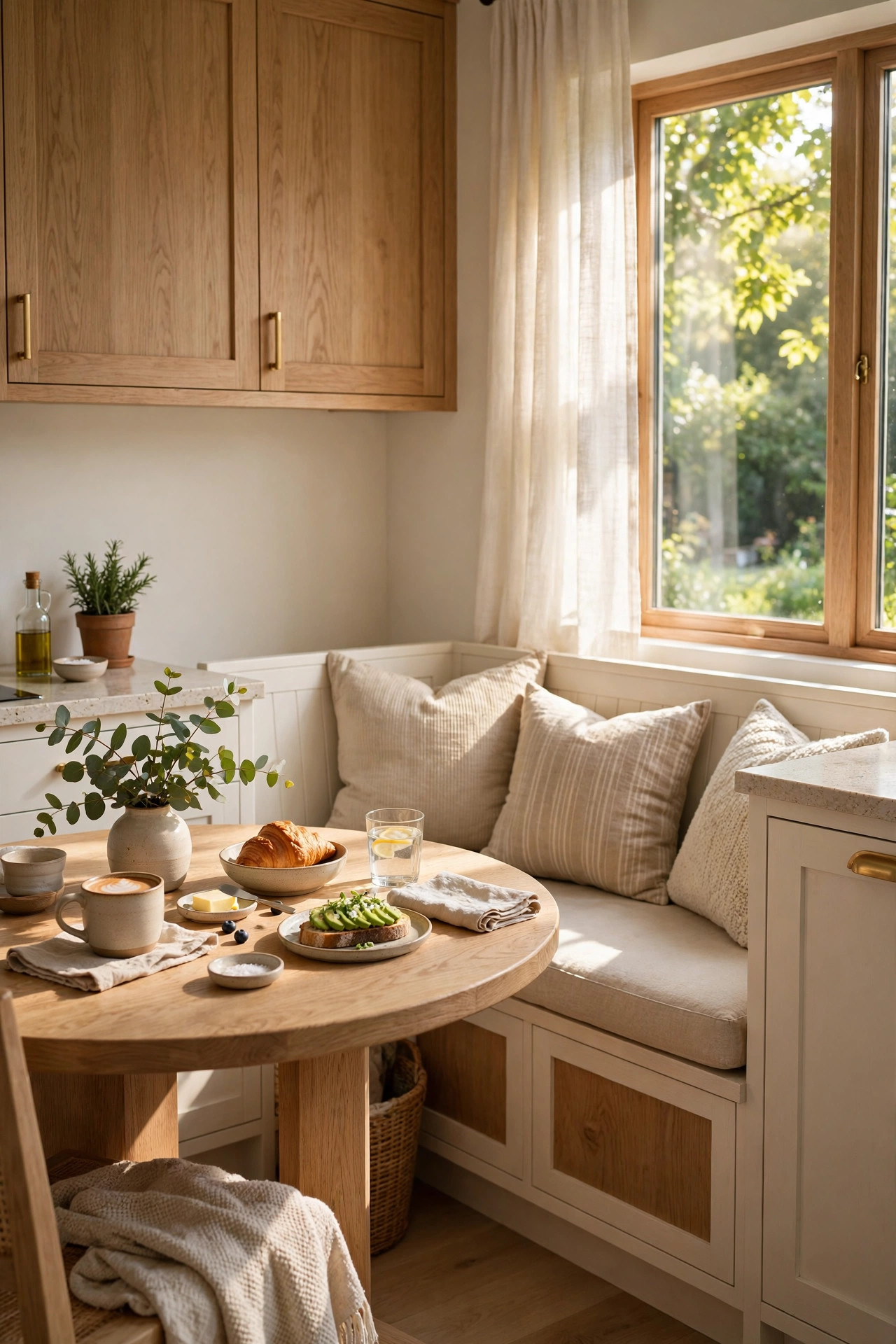 Oak Kitchen Nook