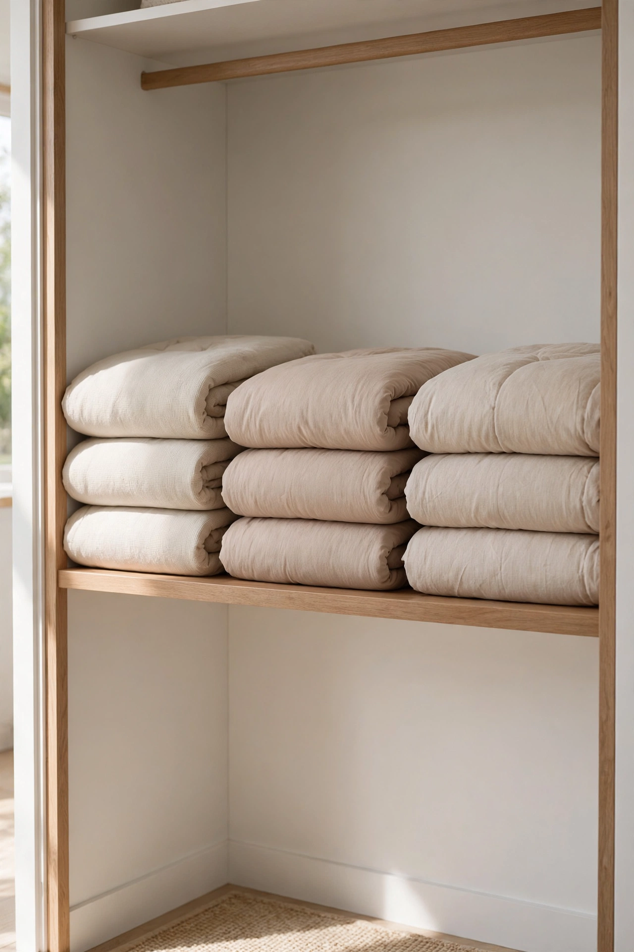Folded Duvet Stacks