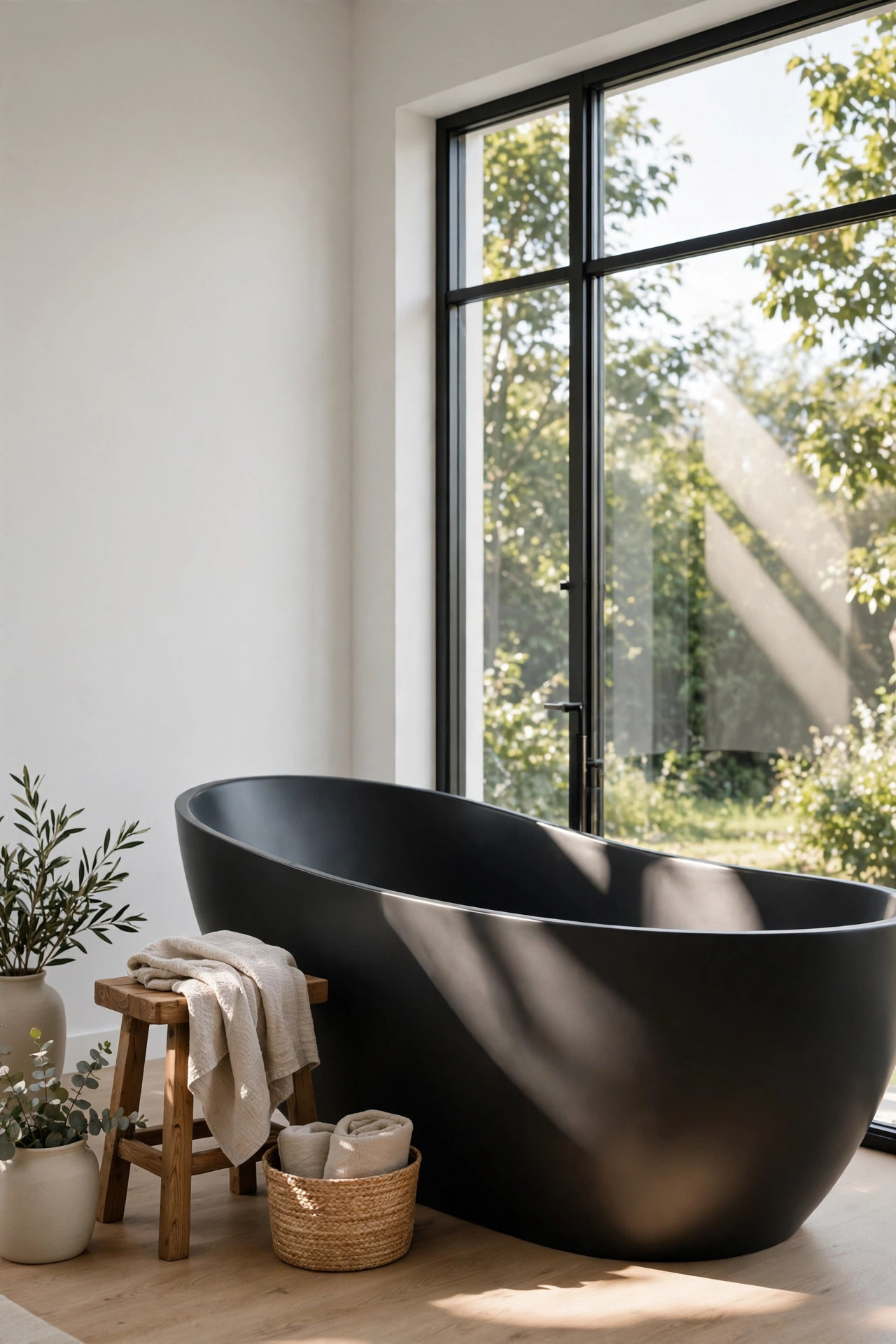 Freestanding Black Tub