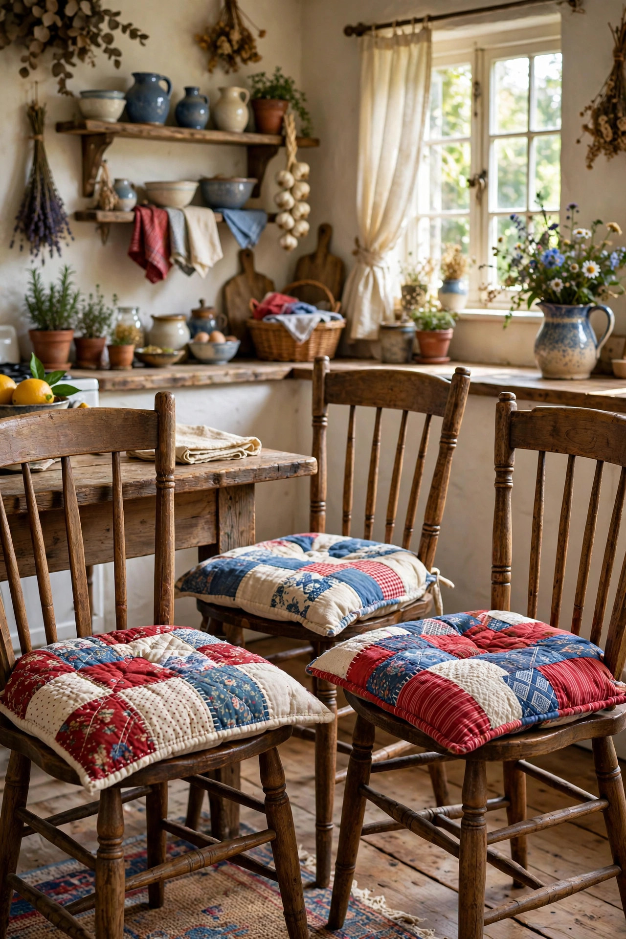 Patchwork Seat Cushions
