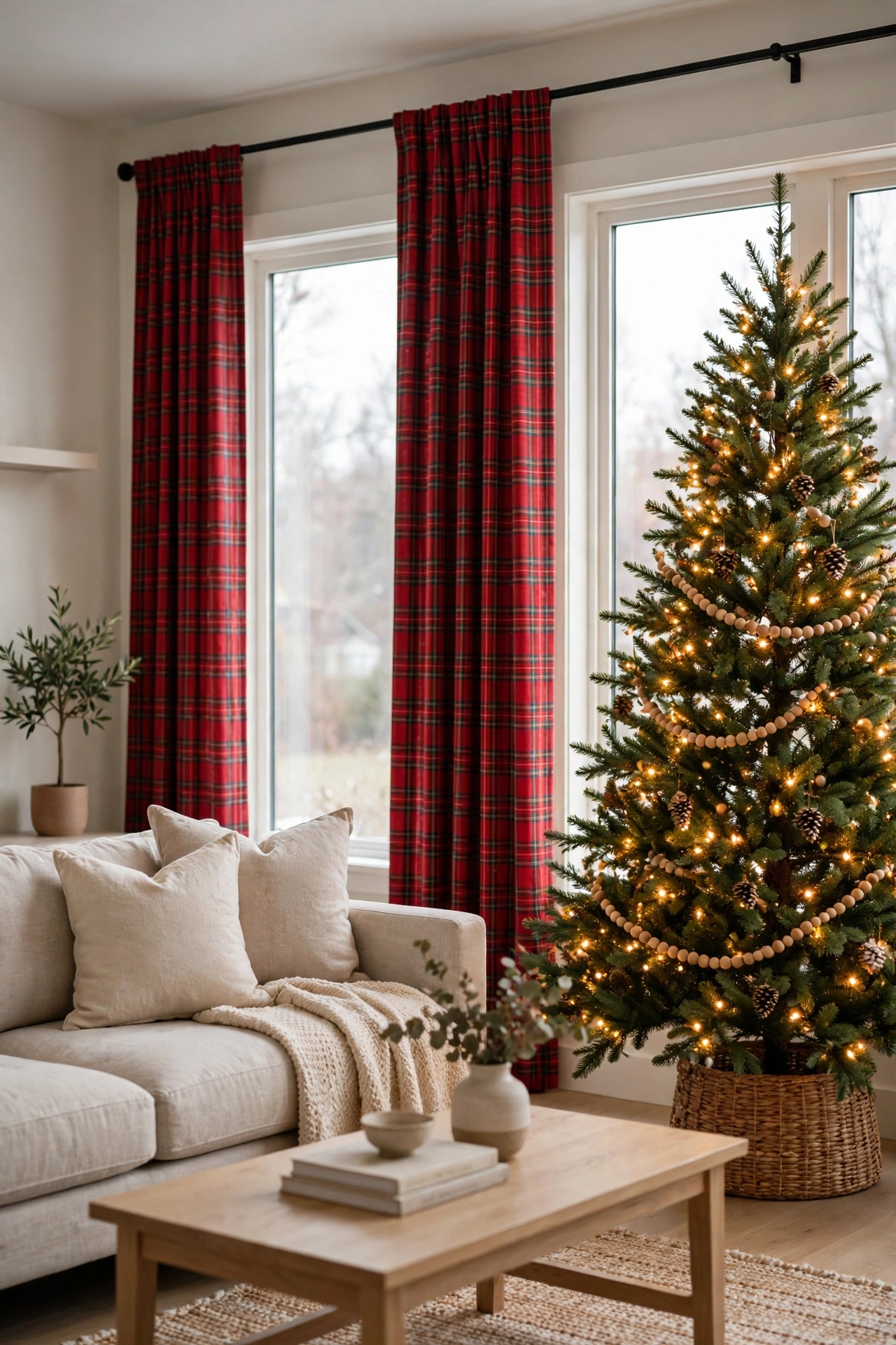 Plaid Curtain Panels