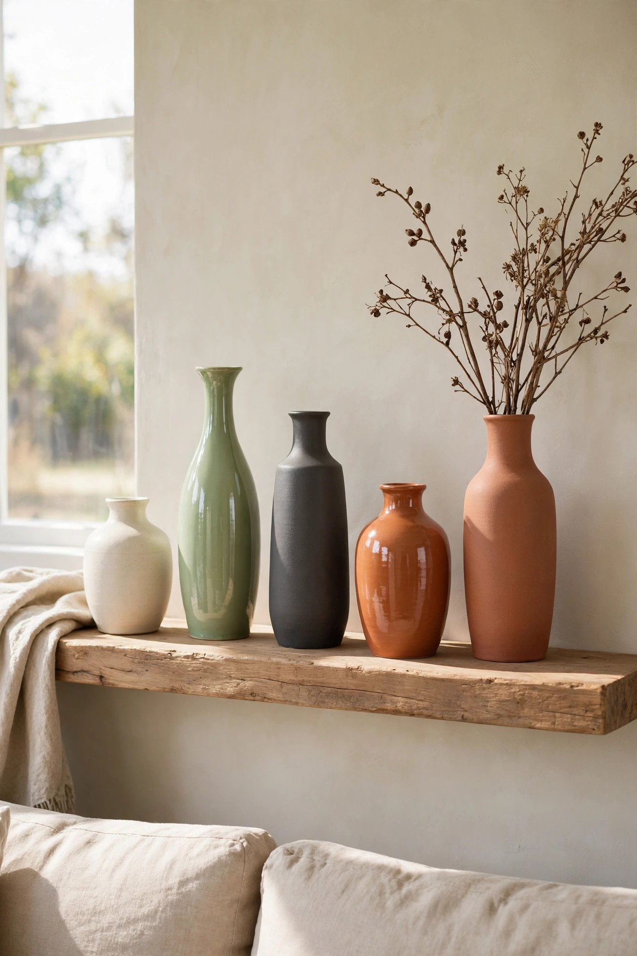 A Collection of Thrifted Ceramic Vases