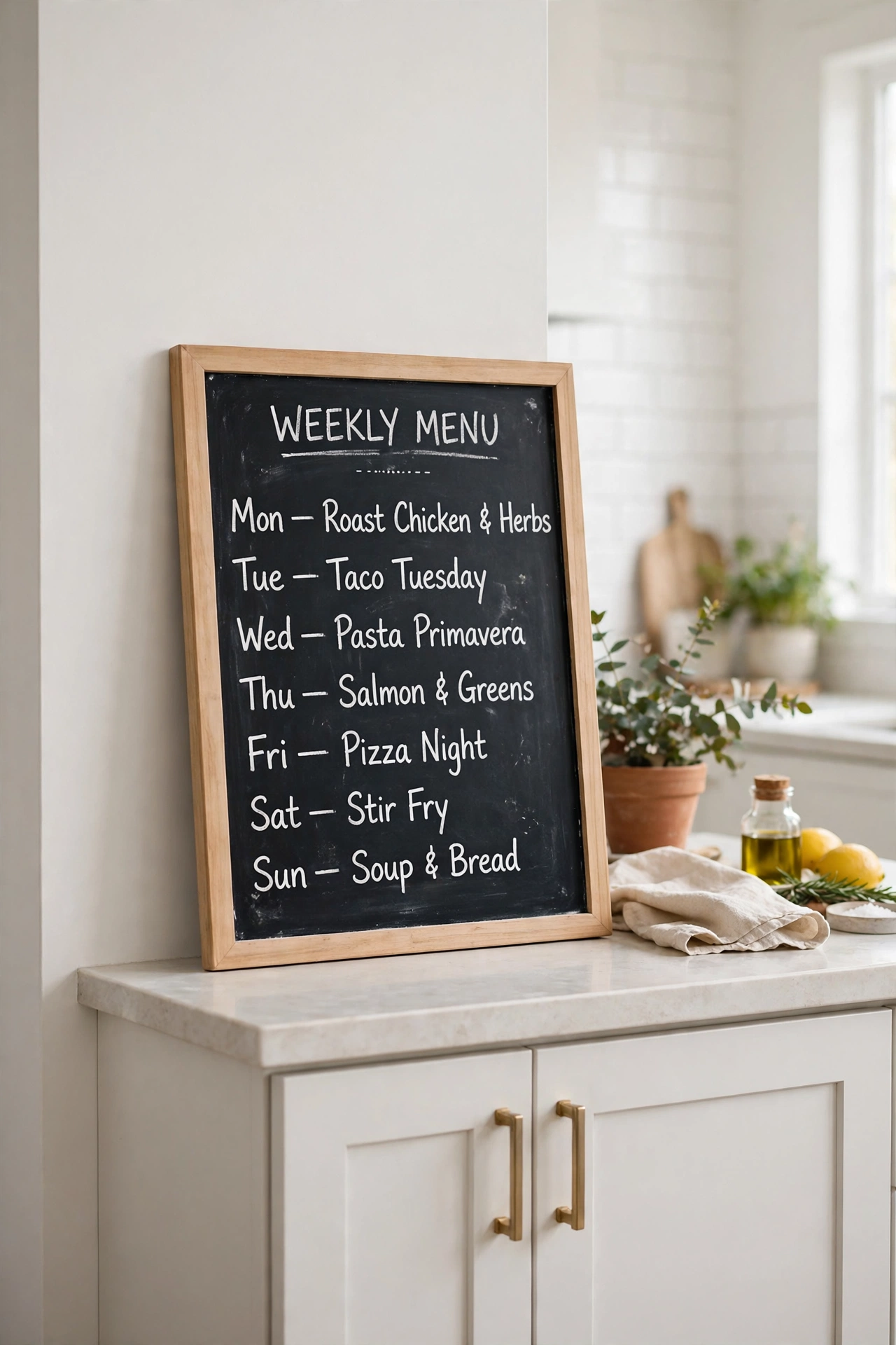Chalkboard Menu Sign
