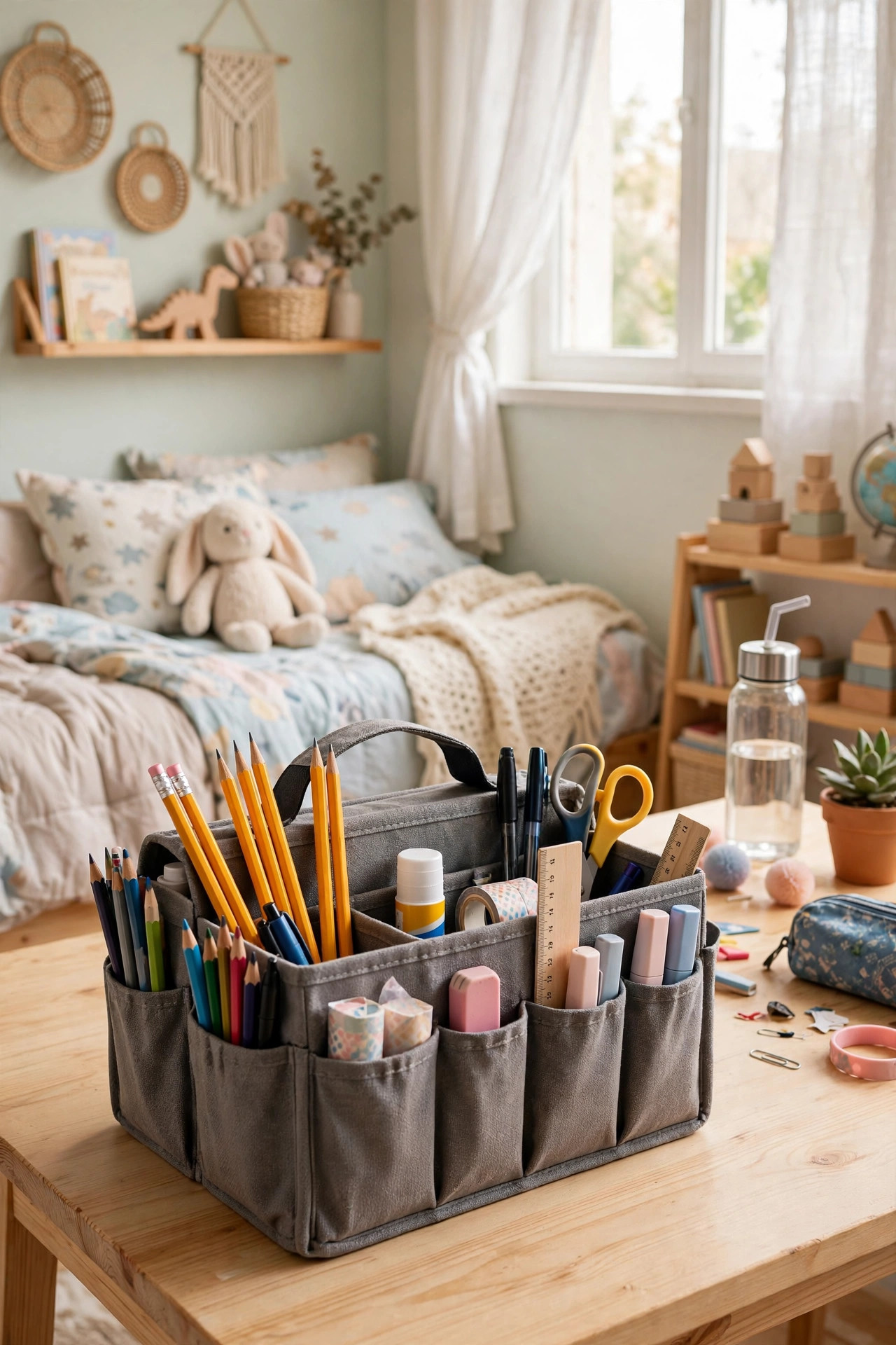 Homework supply caddy