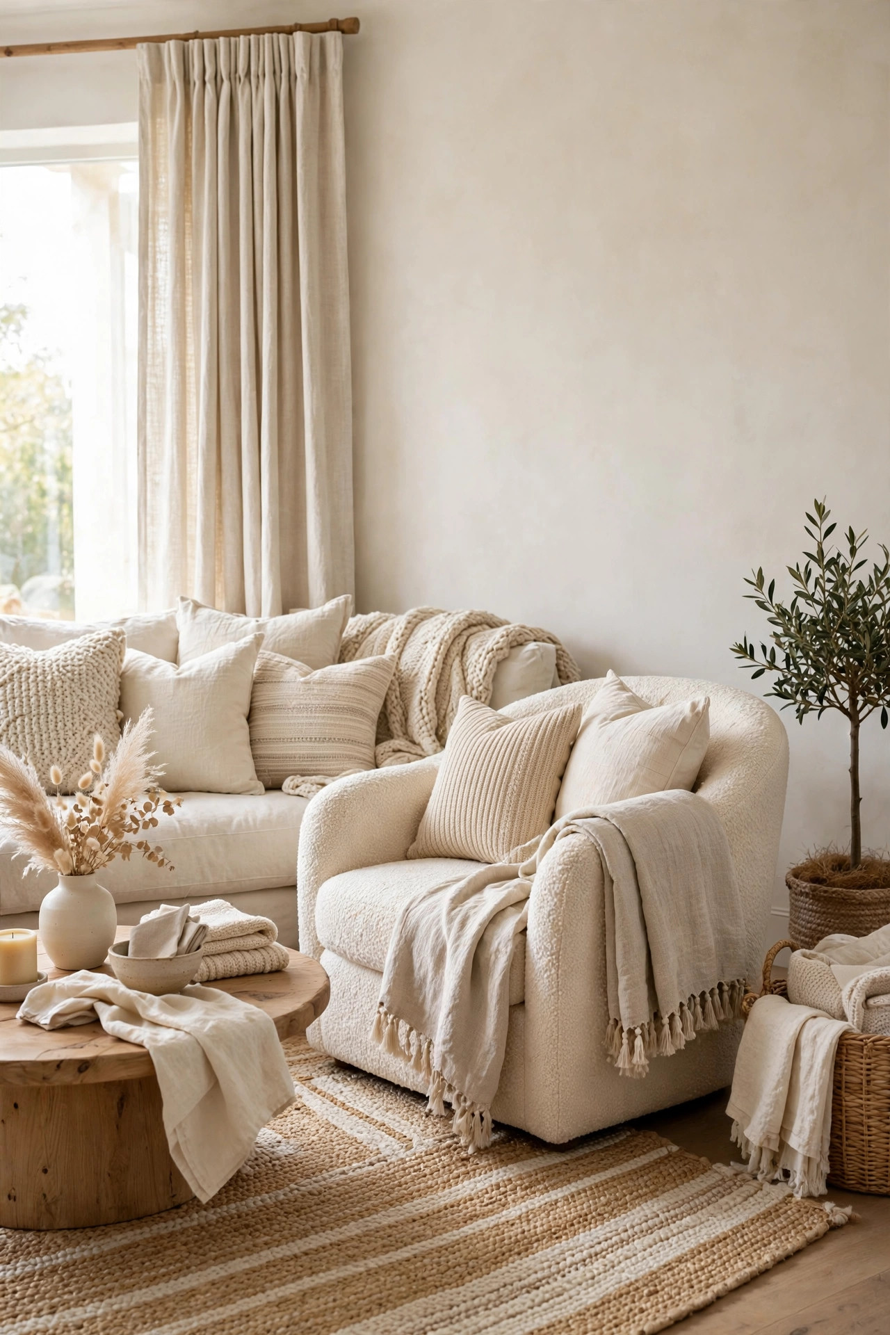 Layered neutral textiles