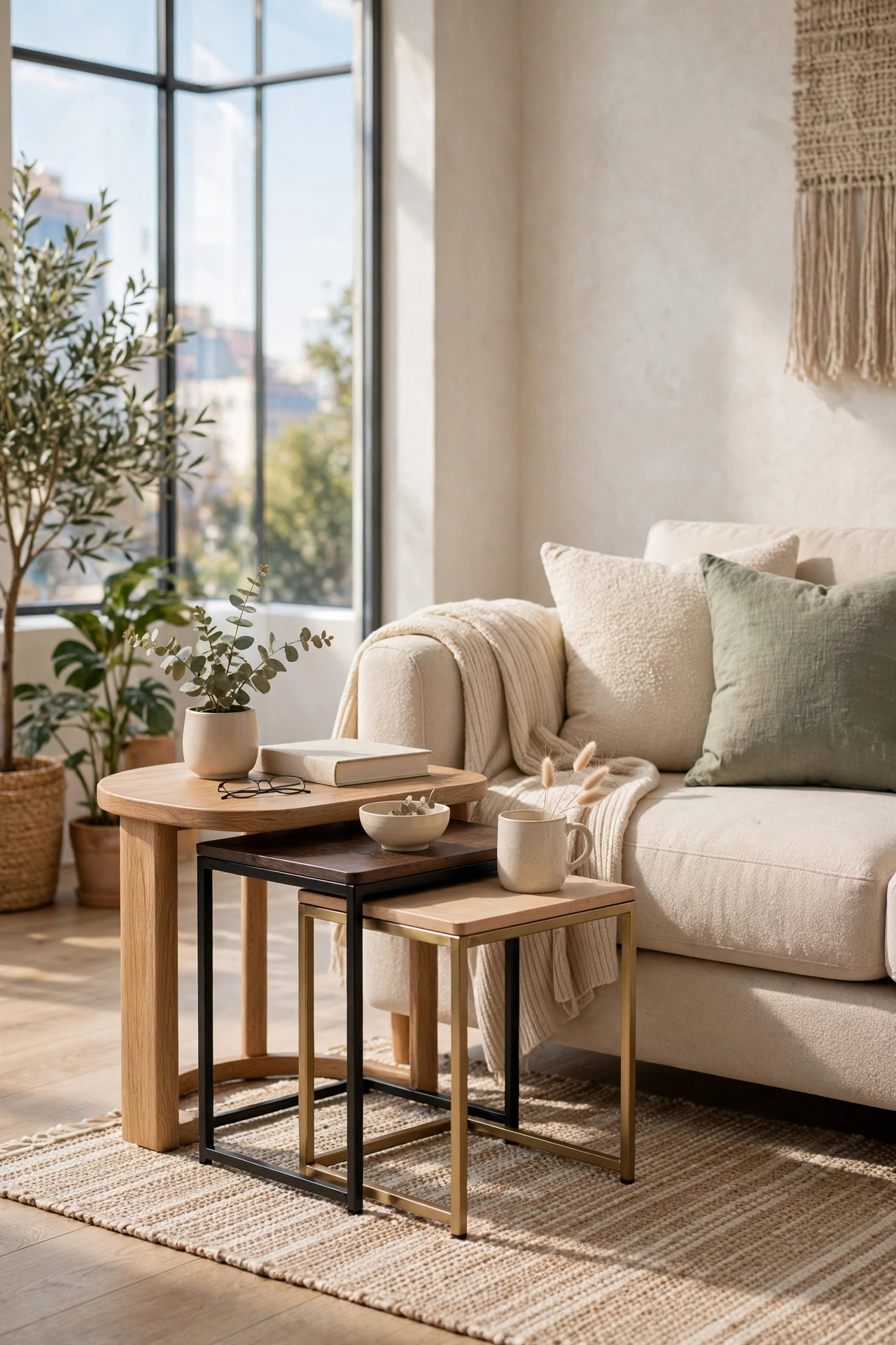 Nesting Tables Instead of One Big Coffee Table