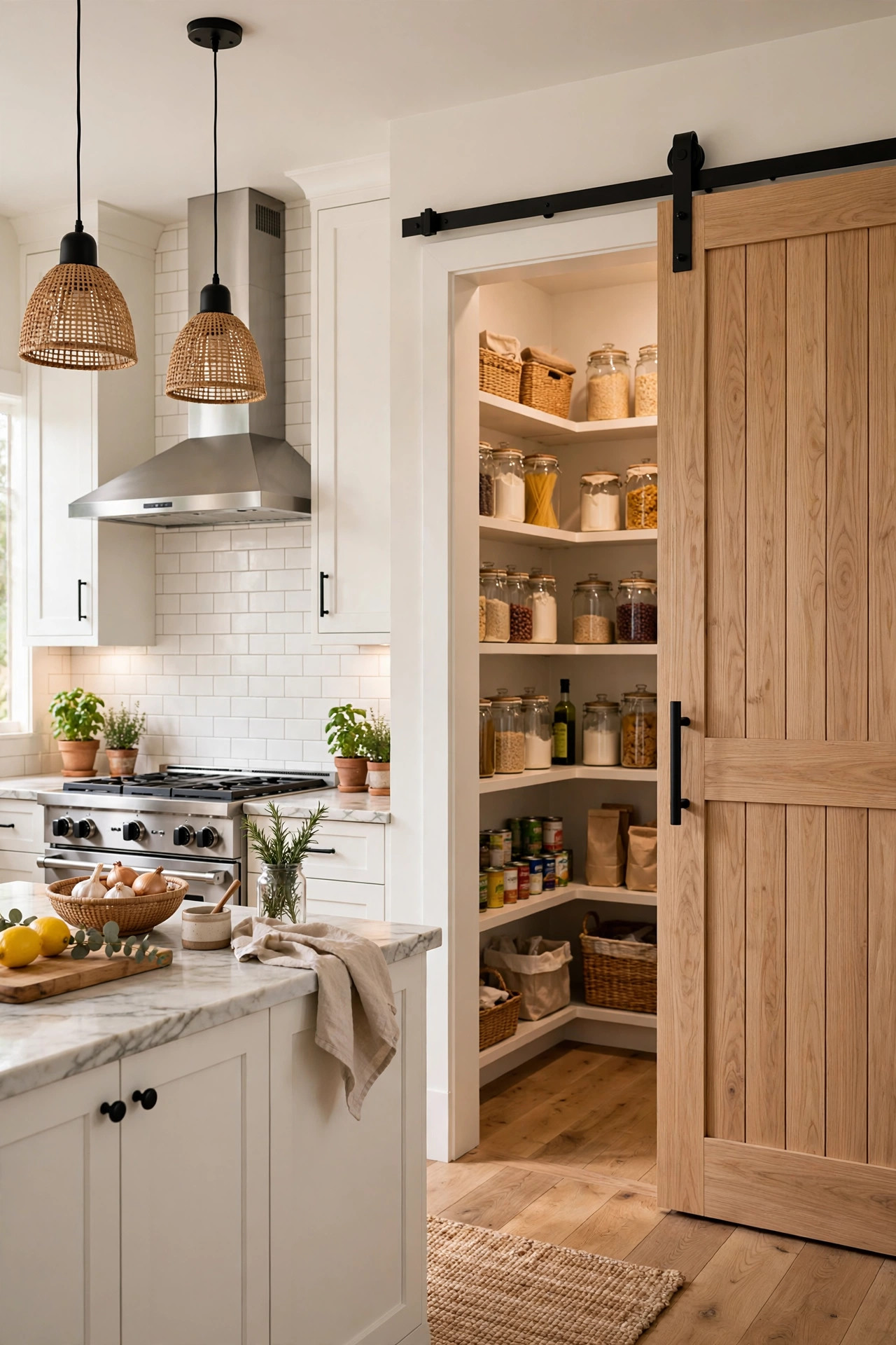 Oak Pantry Door
