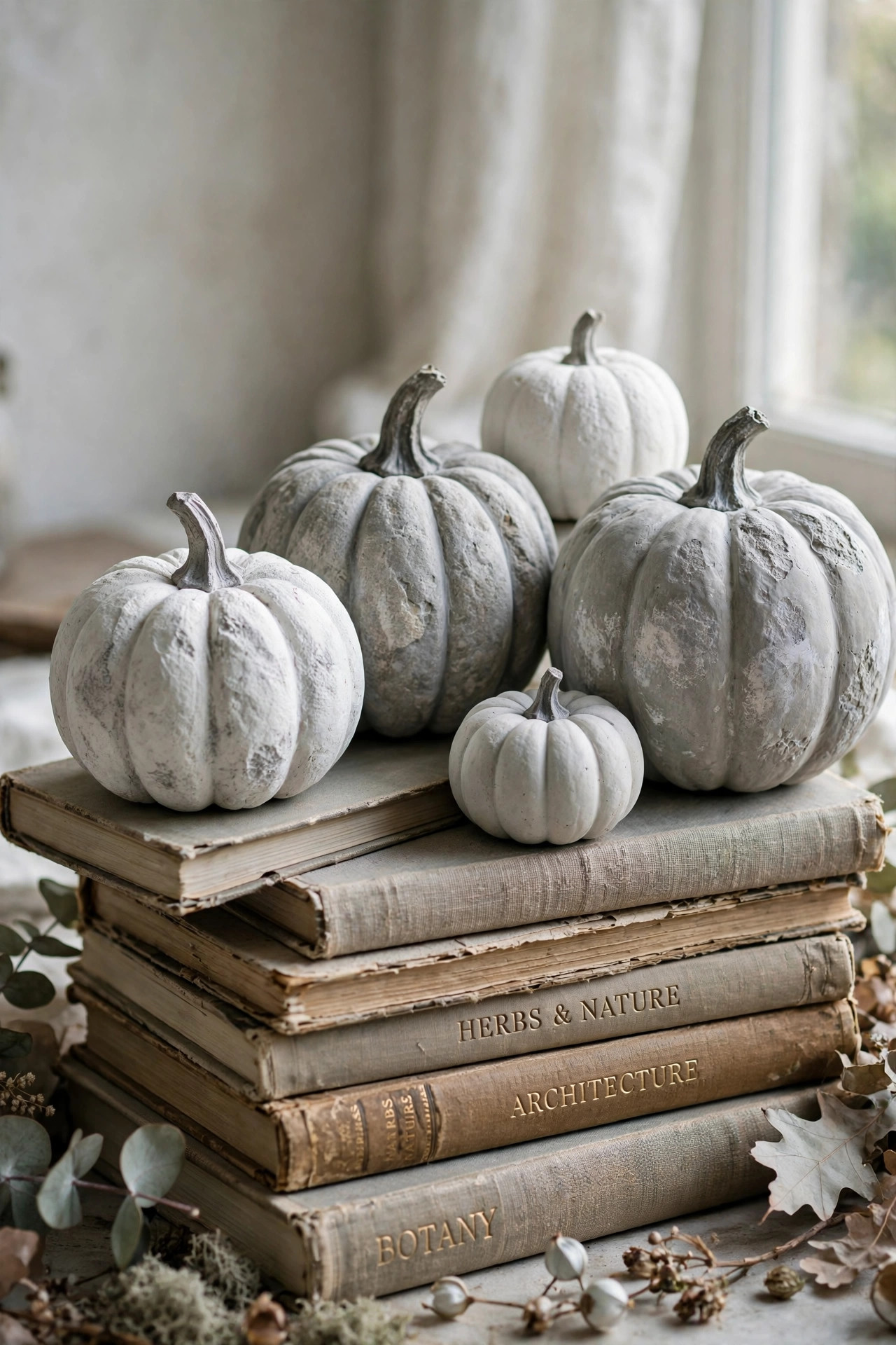 Stone and Concrete Pumpkins