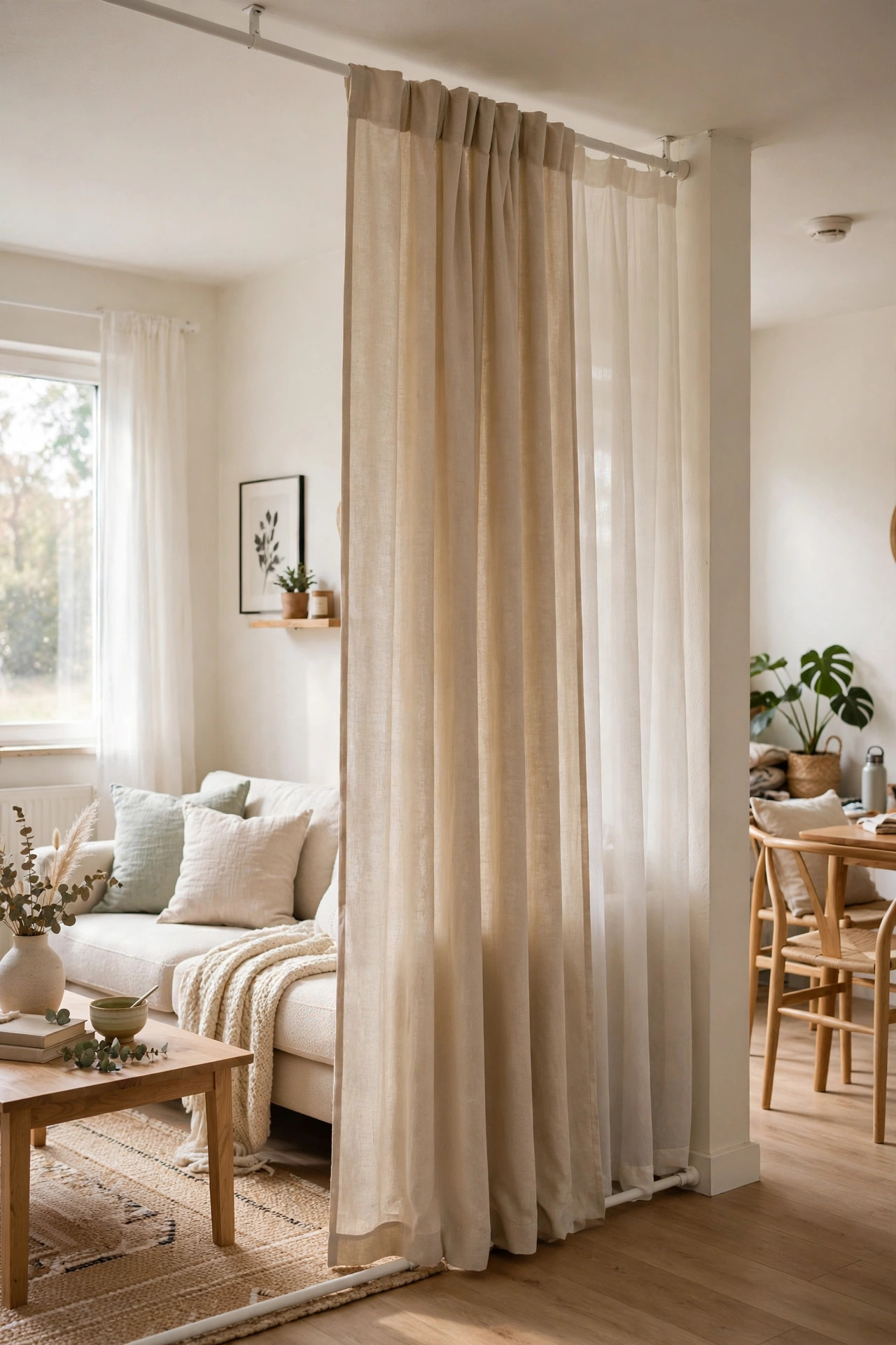 Tension Rods for Extra Curtains or Dividers