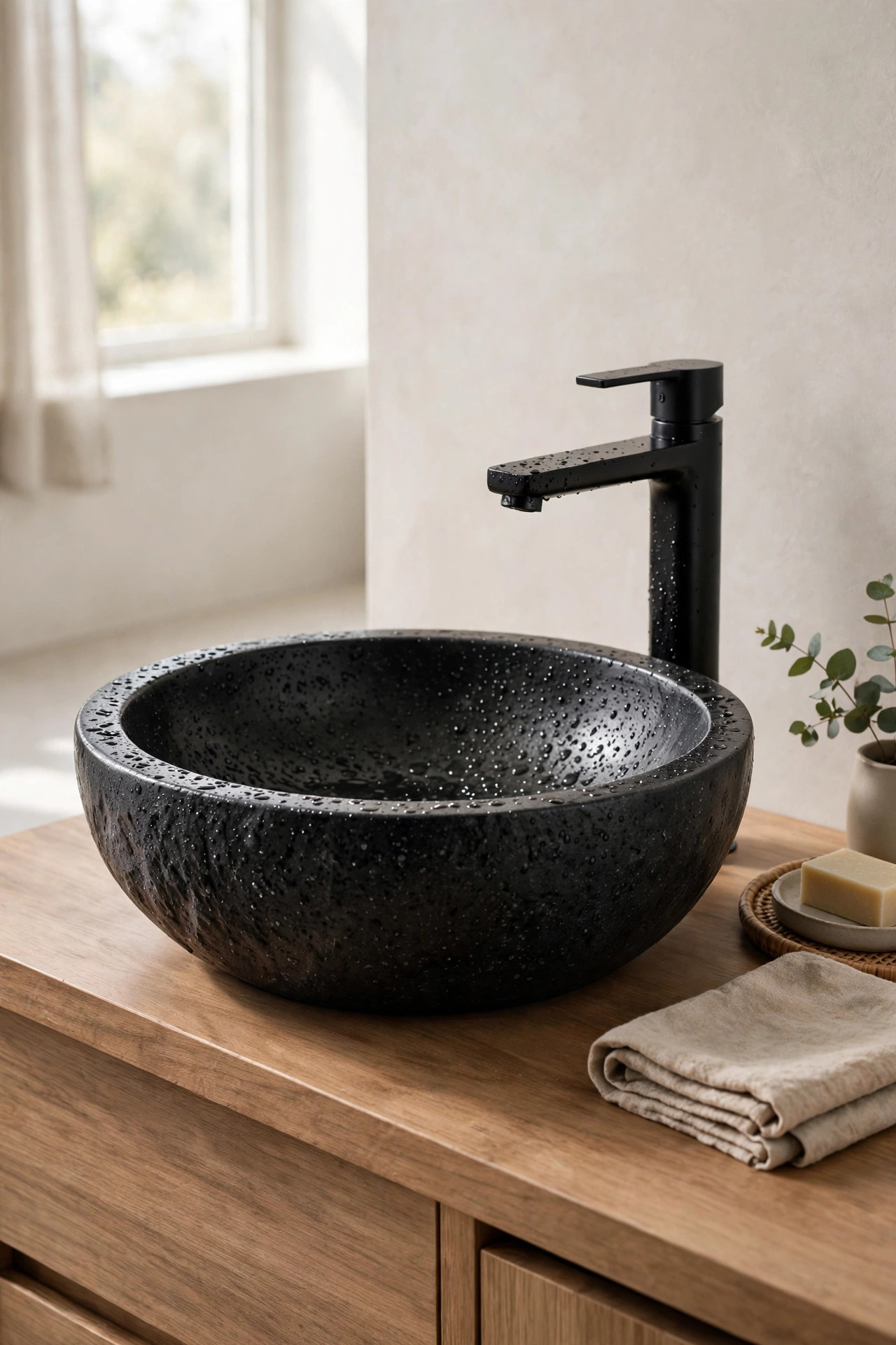 Black Stone Sink