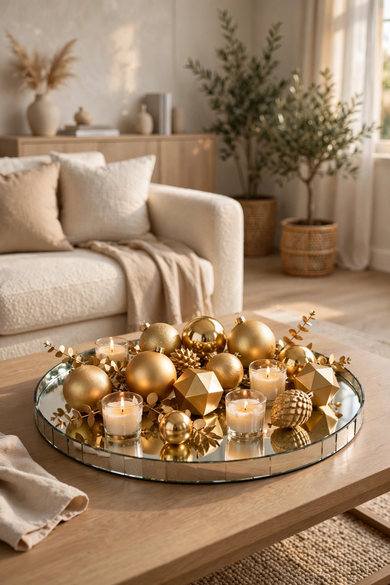 Golden Ornament Tray