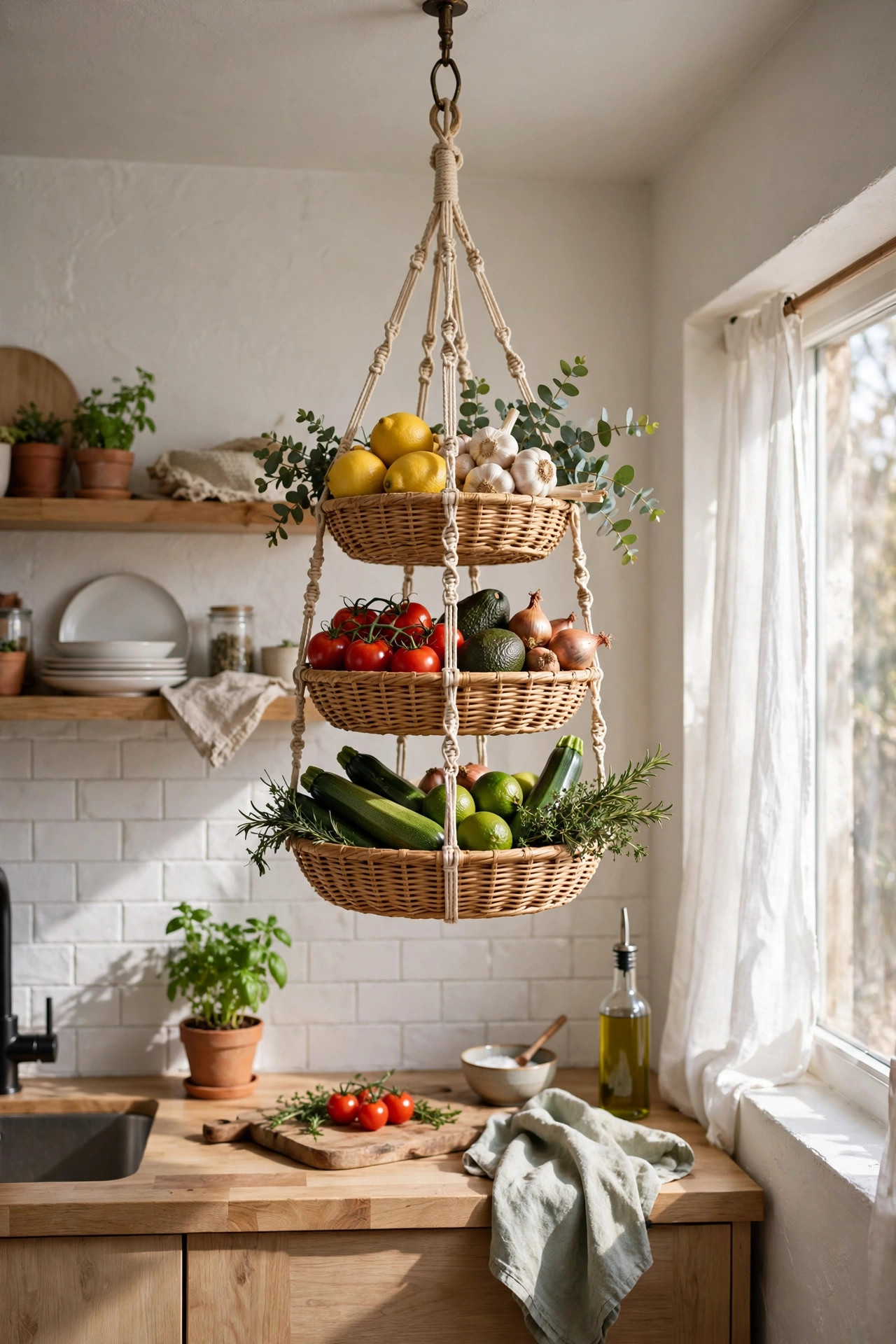 Hanging Fruit and Veggie Baskets