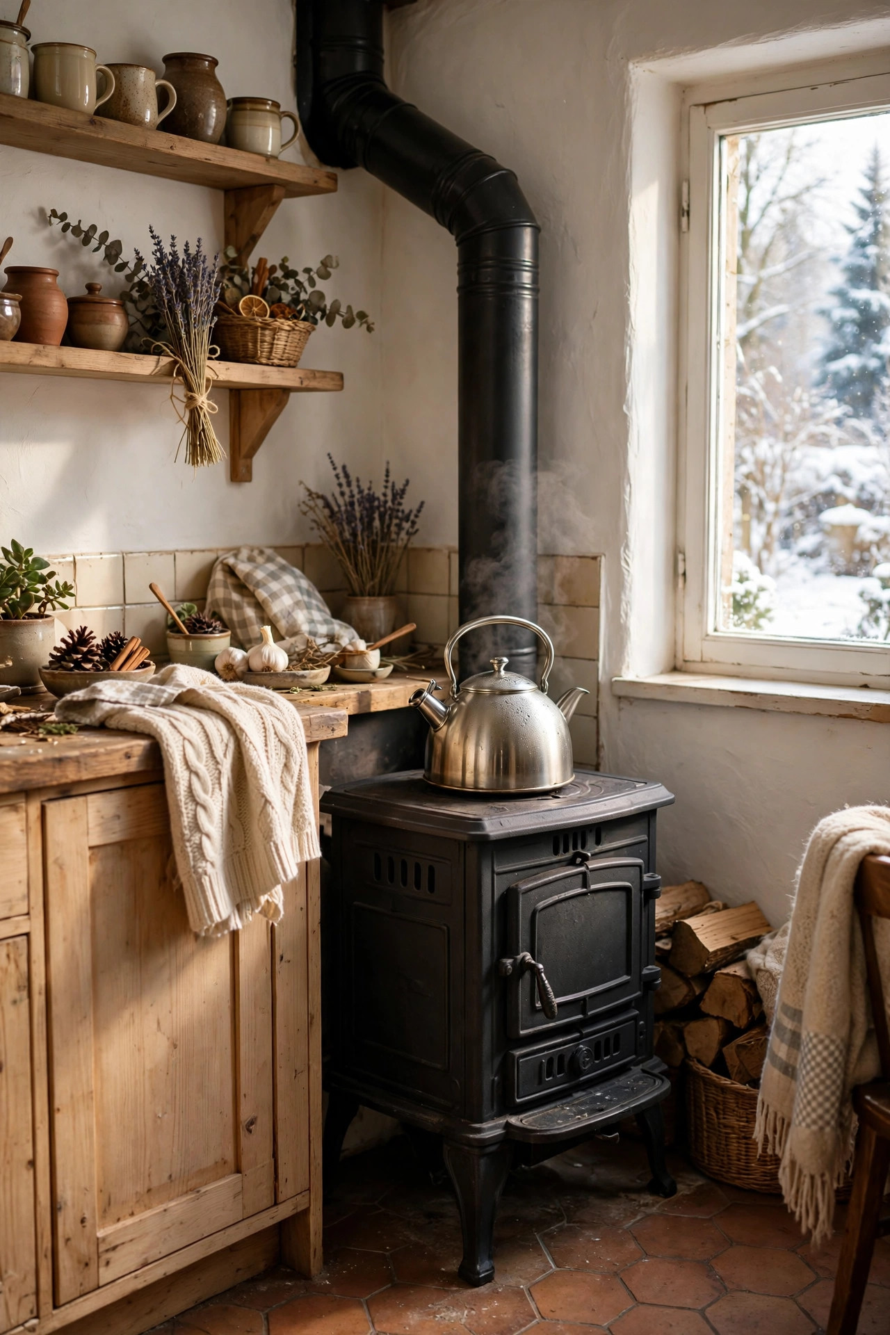 Wood Stove Corner