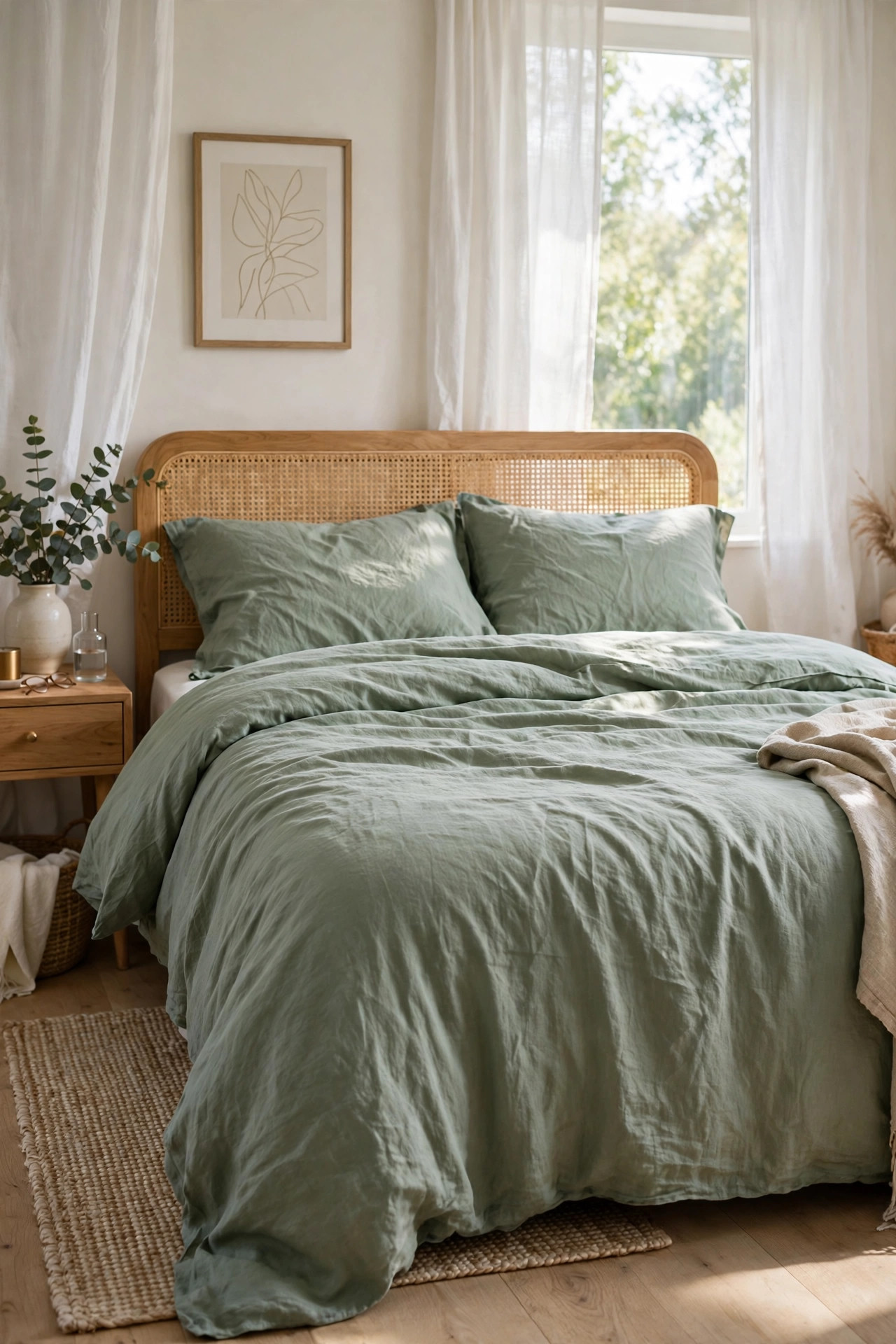 Sage Linen Duvet