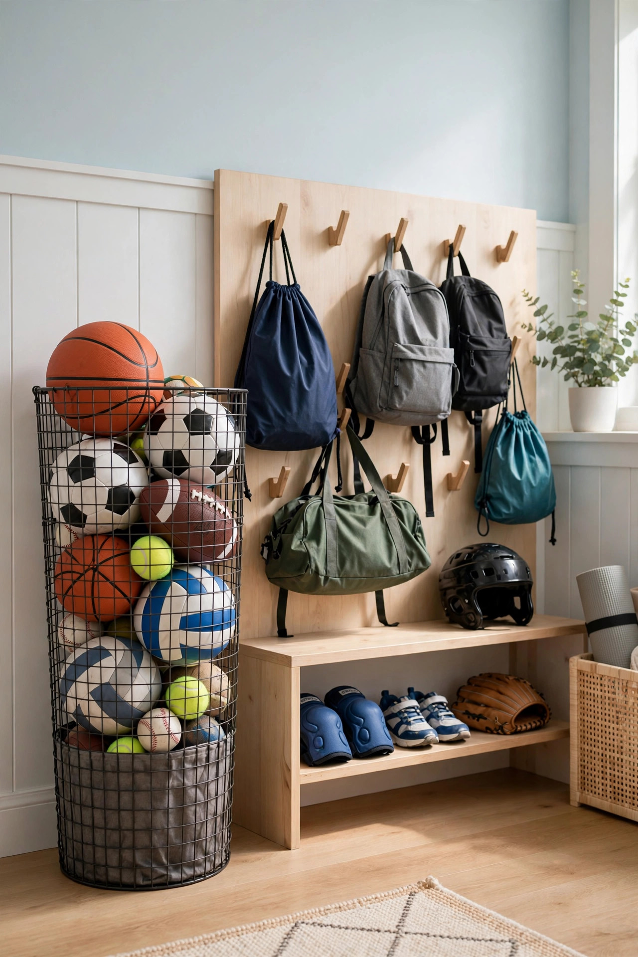Sports gear storage