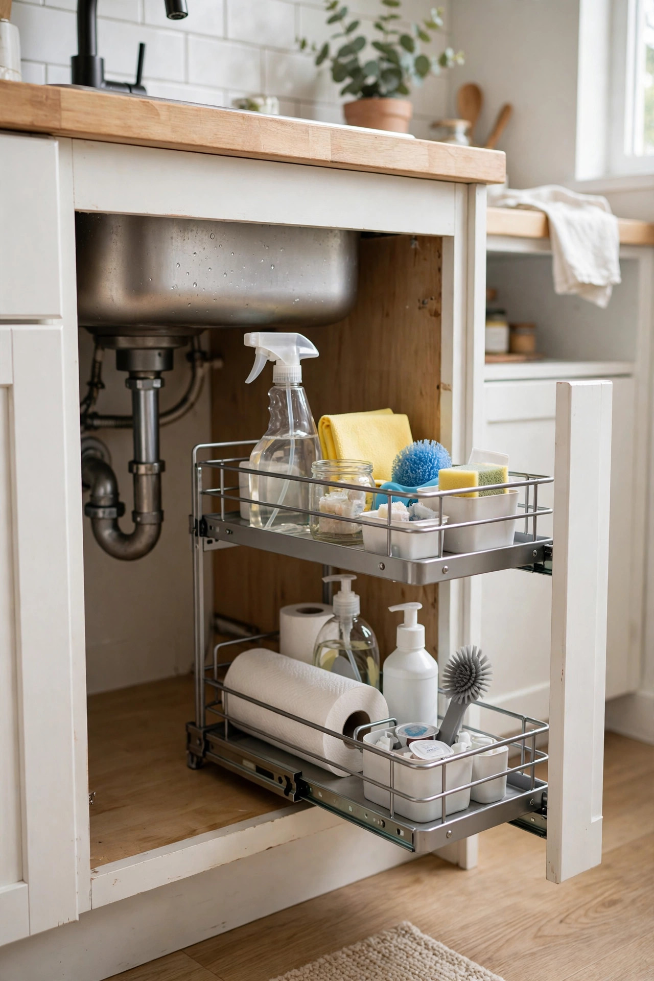 Rolling Under Sink Organizer