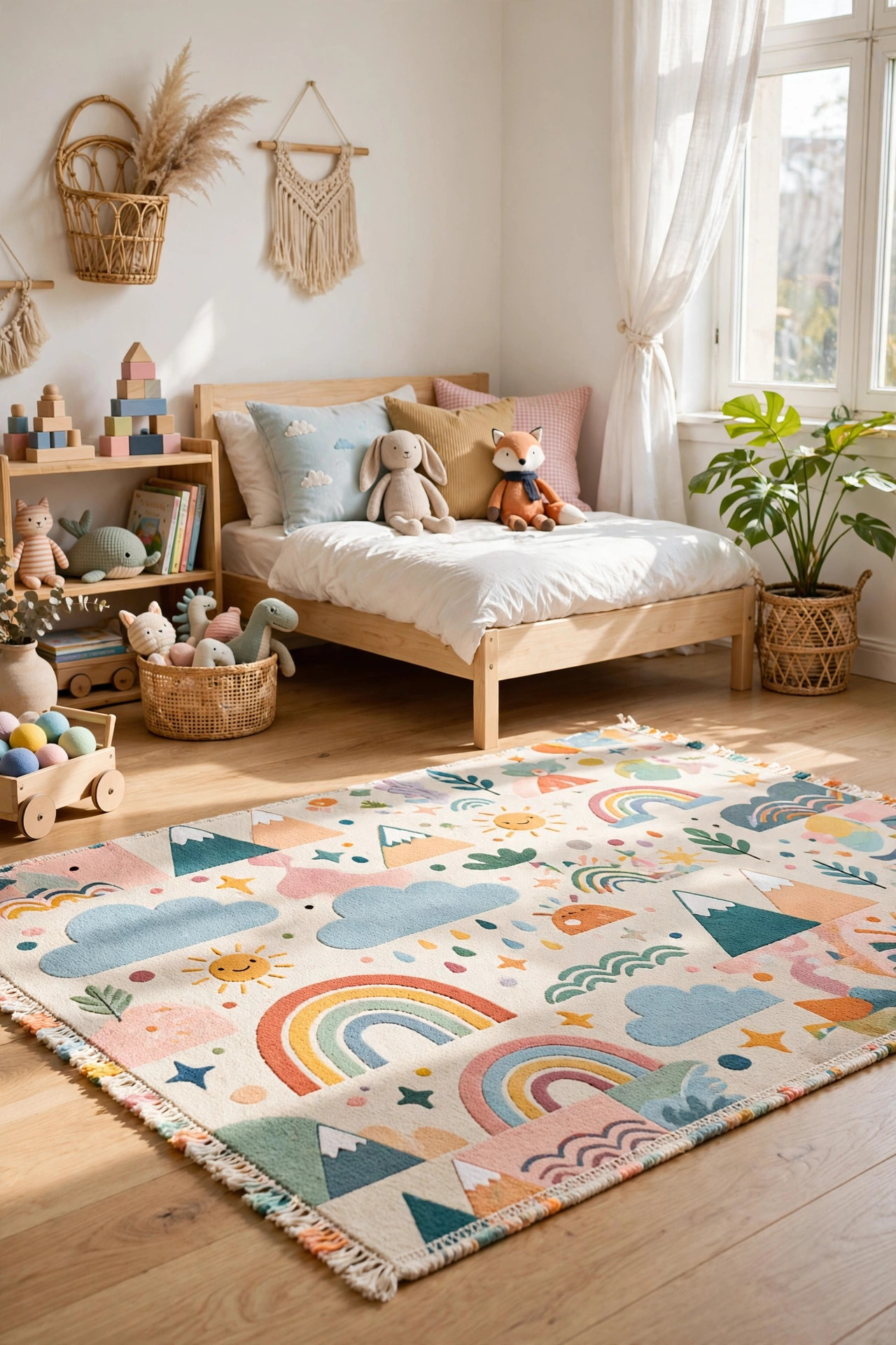 Washable kids rug