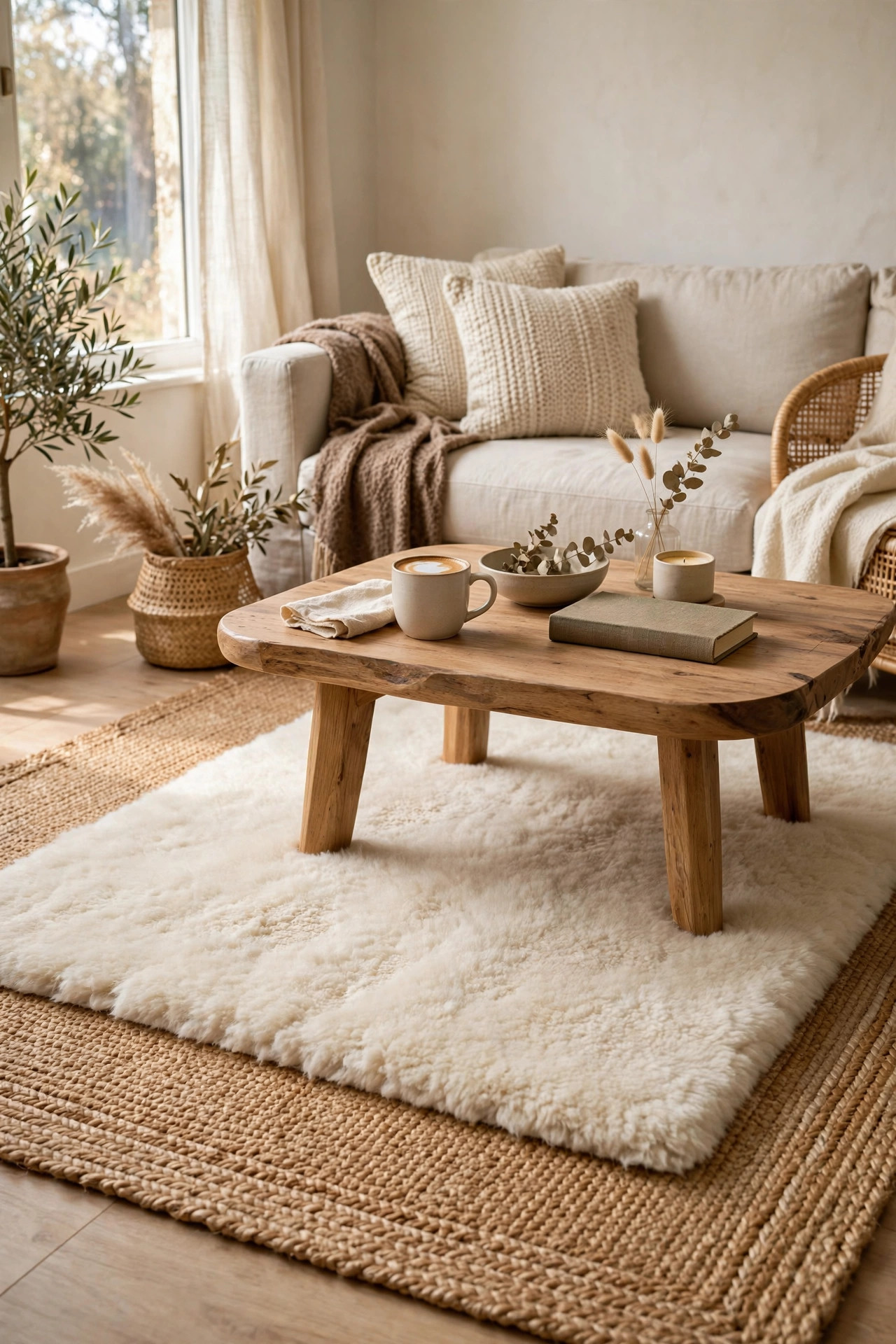 Layered soft rug