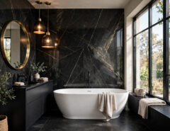 Black bathroom ideas that feel luxe
