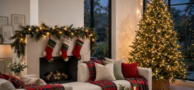 Christmas Living Rooms That Feel Magical (18 Ideas)