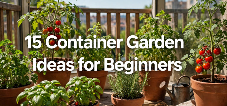 15 Container Garden Ideas for Beginners 1 MAIN 15 Container Garden Ideas for Beginners