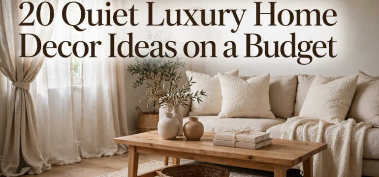 20 Quiet Luxury Home Decor Ideas on a Budget 1 MAIN 20 Quiet Luxury Home Decor Ideas on a Budget